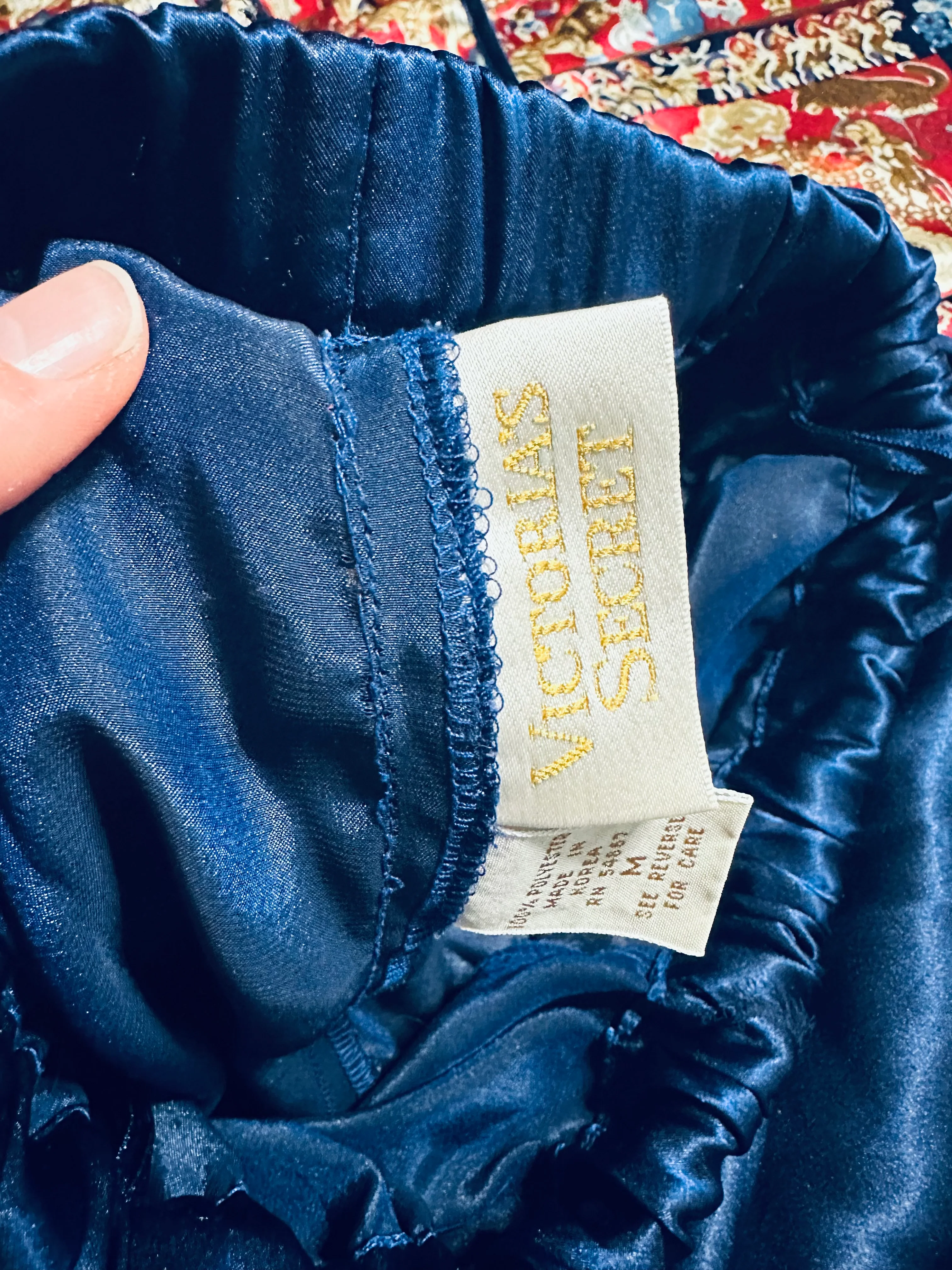 80s/90s Gold Label Vs Satin Matching Pajama Set By Victoria's Secret - Image 8