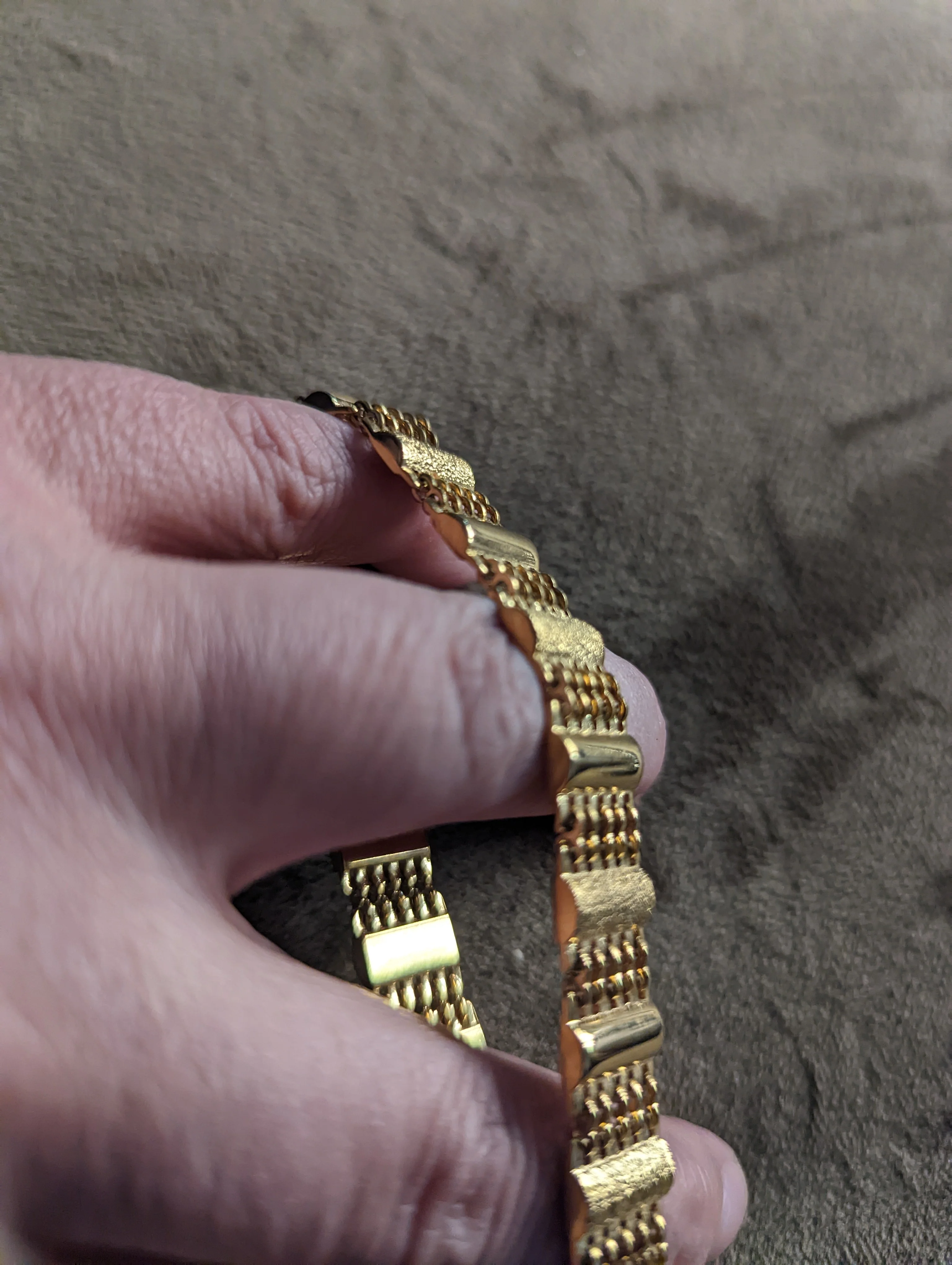 80s/90s Gold Link Bracelet - Image 10