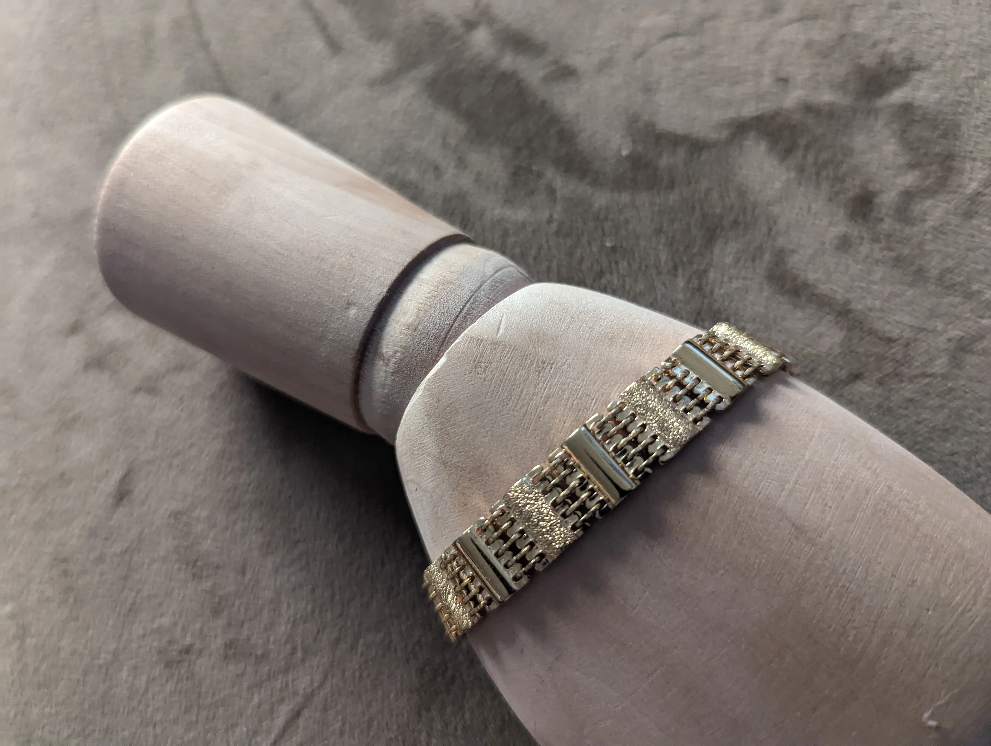 80s/90s Gold Link Bracelet - Image 6
