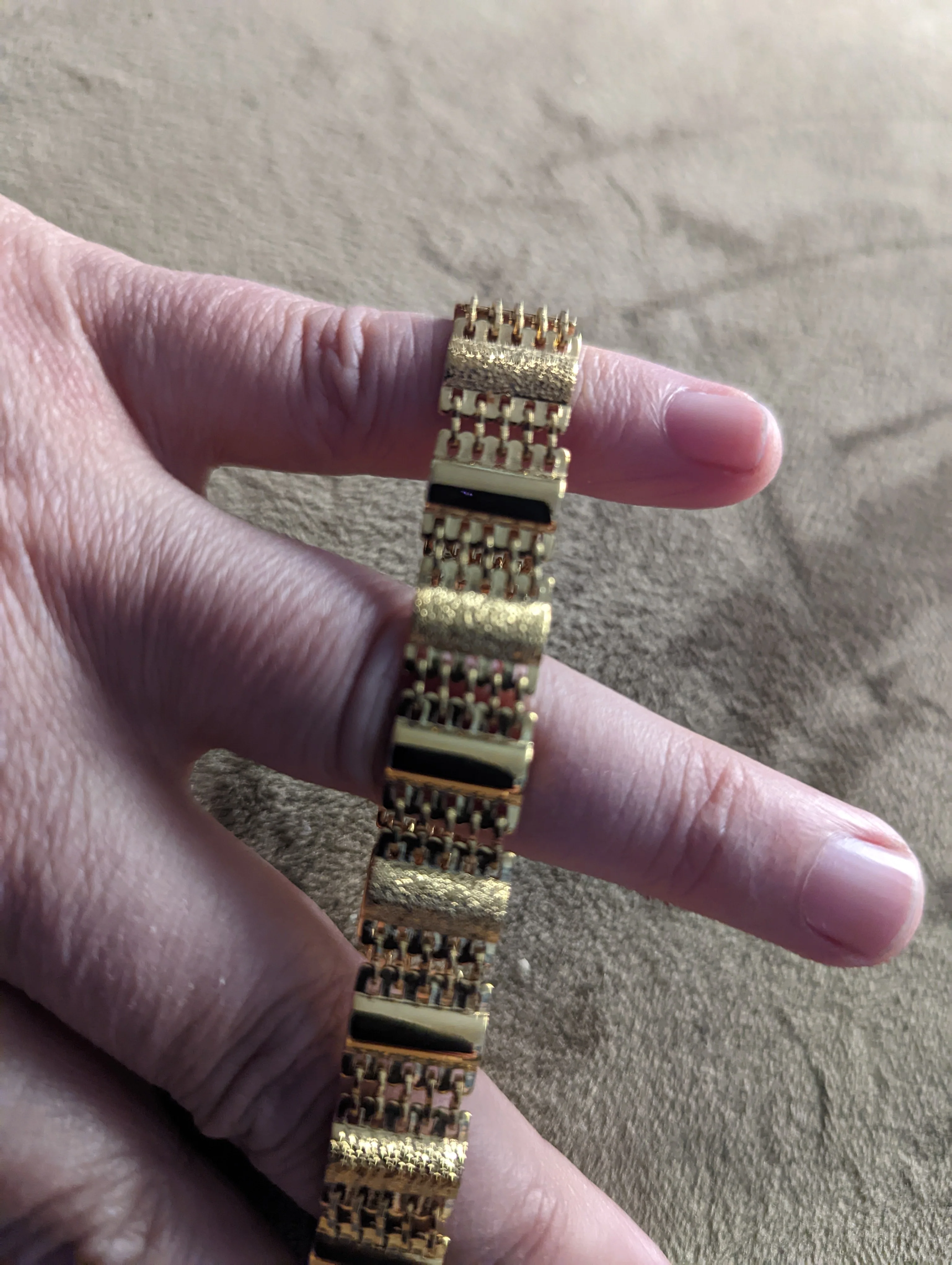 80s/90s Gold Link Bracelet - Image 3