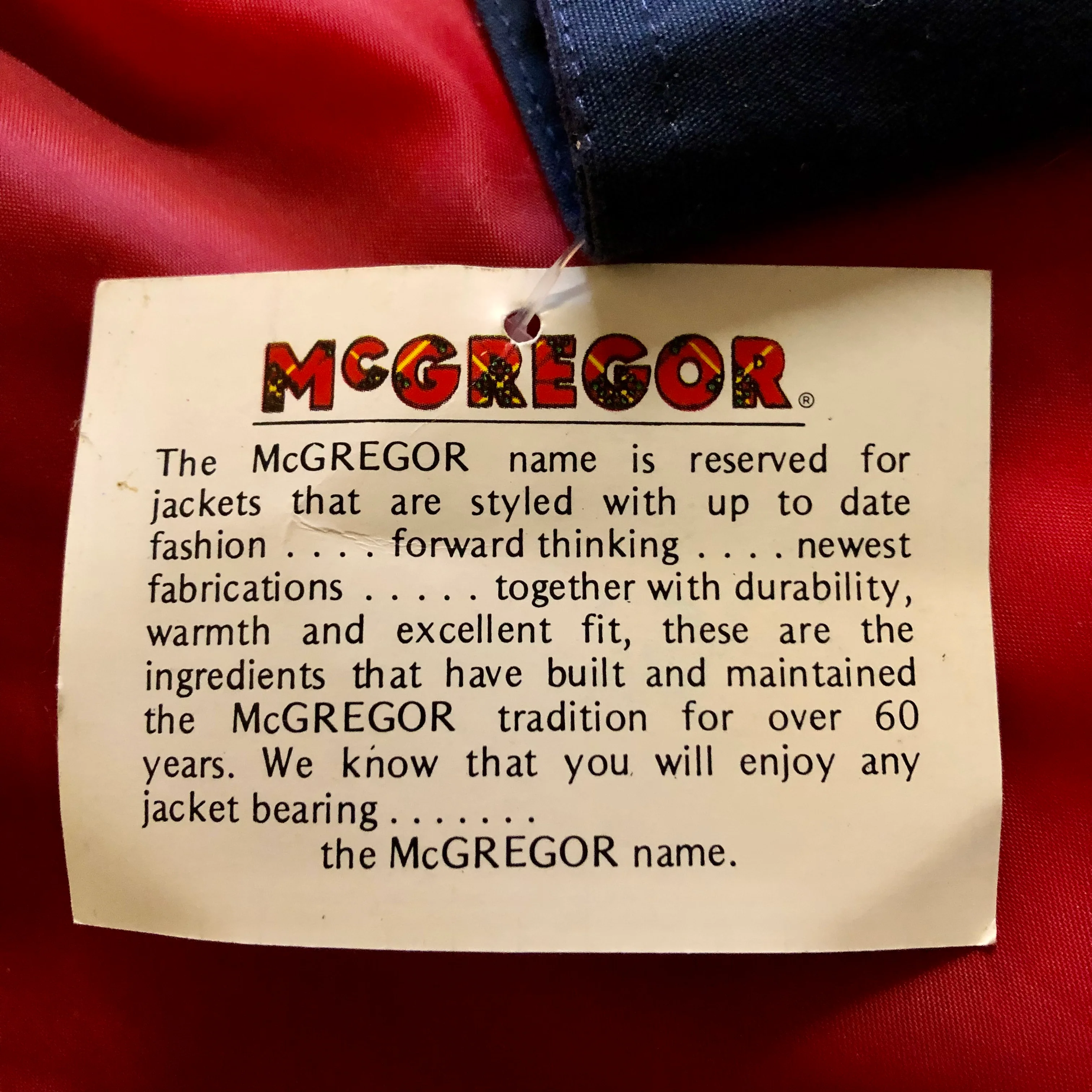 80s/90s Grand Millennial Golf Jacket Windbreaker Red Blue By Mcgregor - Image 7