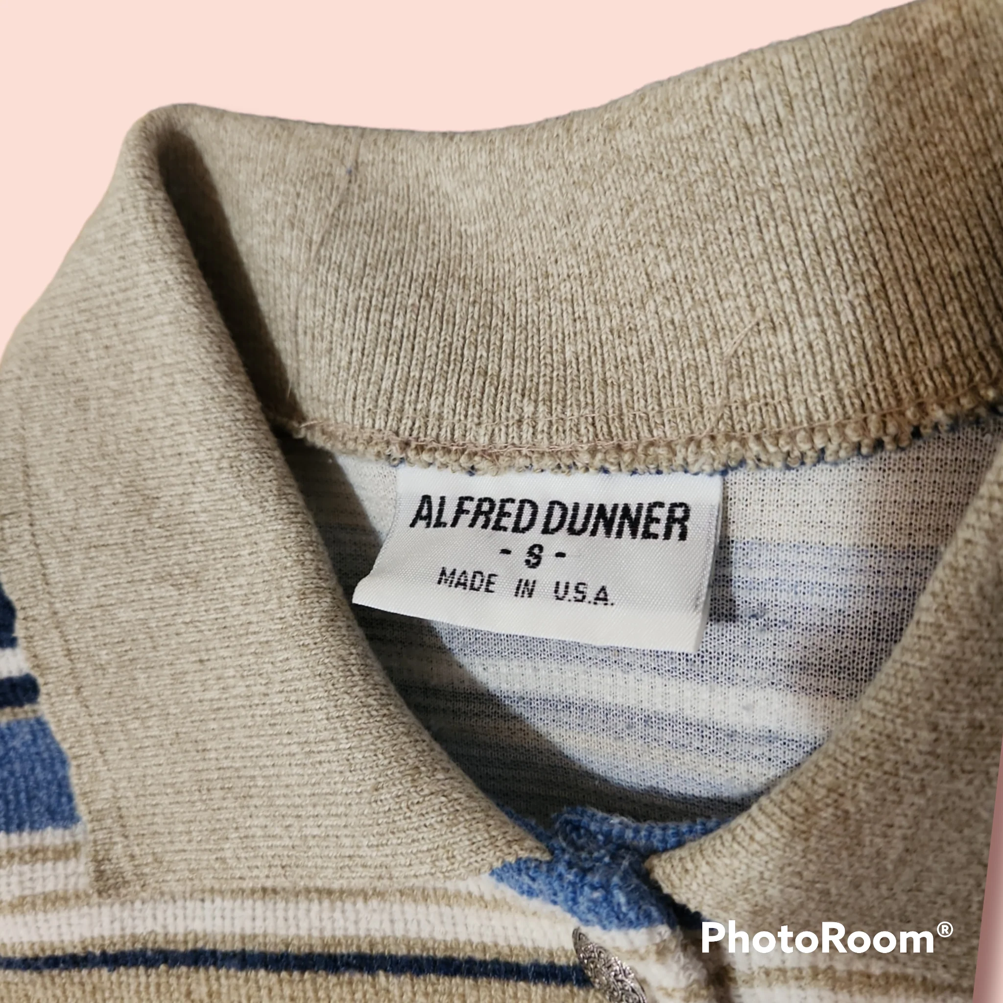 80s/90s Grandmacore Striped Terry Cloth Short Sleeve Top By Alfred Dunner - Image 5
