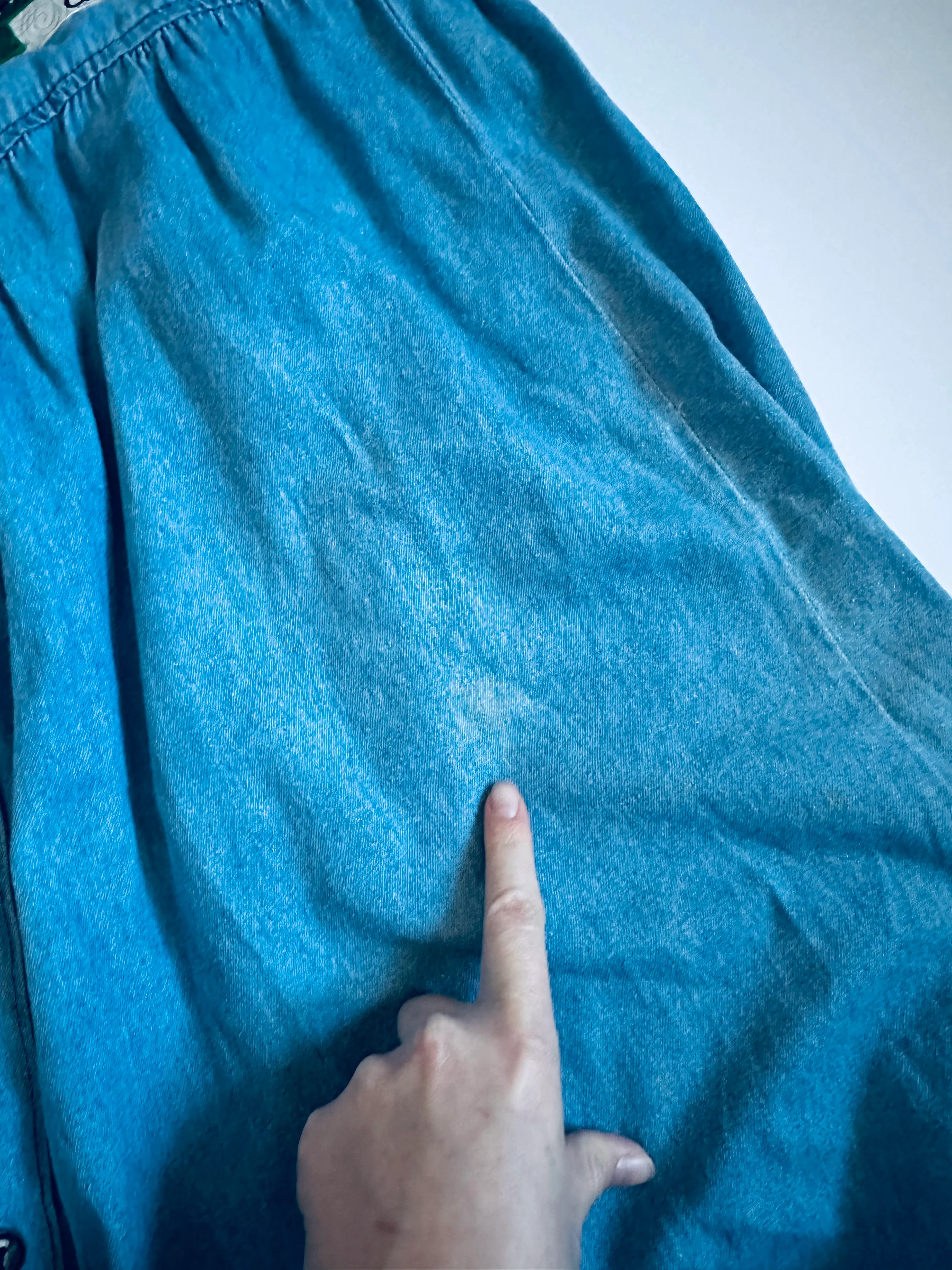 80s/90s Handmade Ugly Christmas Denim Button Down Maxi By Kevin G Sportswear - Image 13