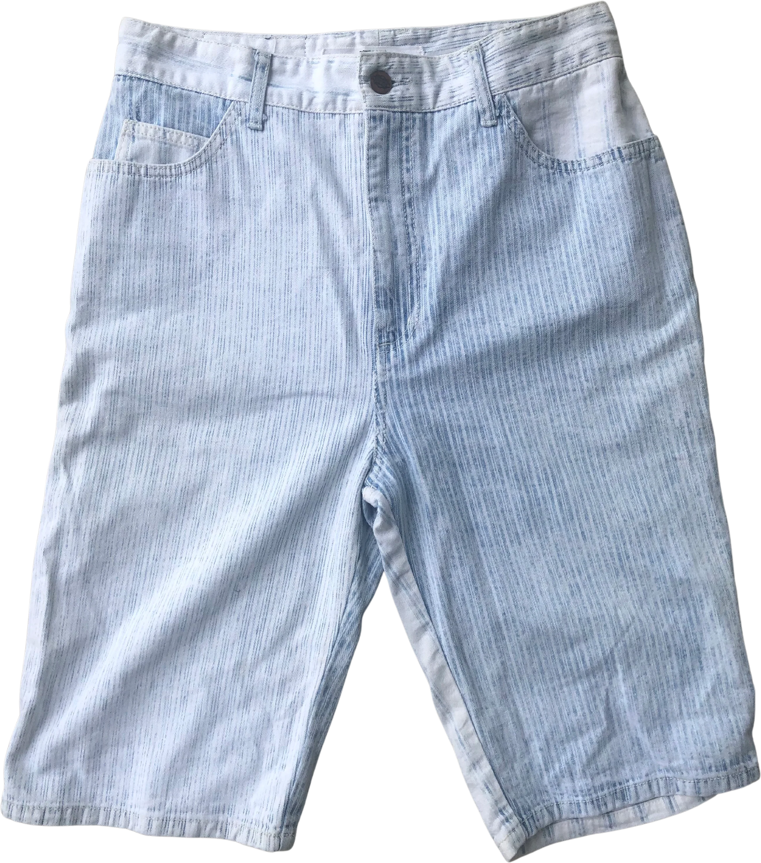 80s/90s High Waist Lightwash Bermuda Denim Shorts Jorts By Bongo