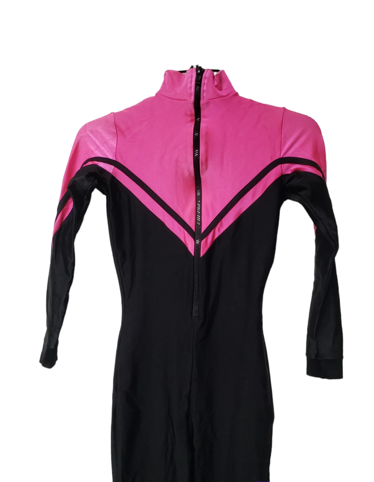 80s/90s Hot Pink And Black Colorblock Wetsuit By Henderson Aquatics - Image 3
