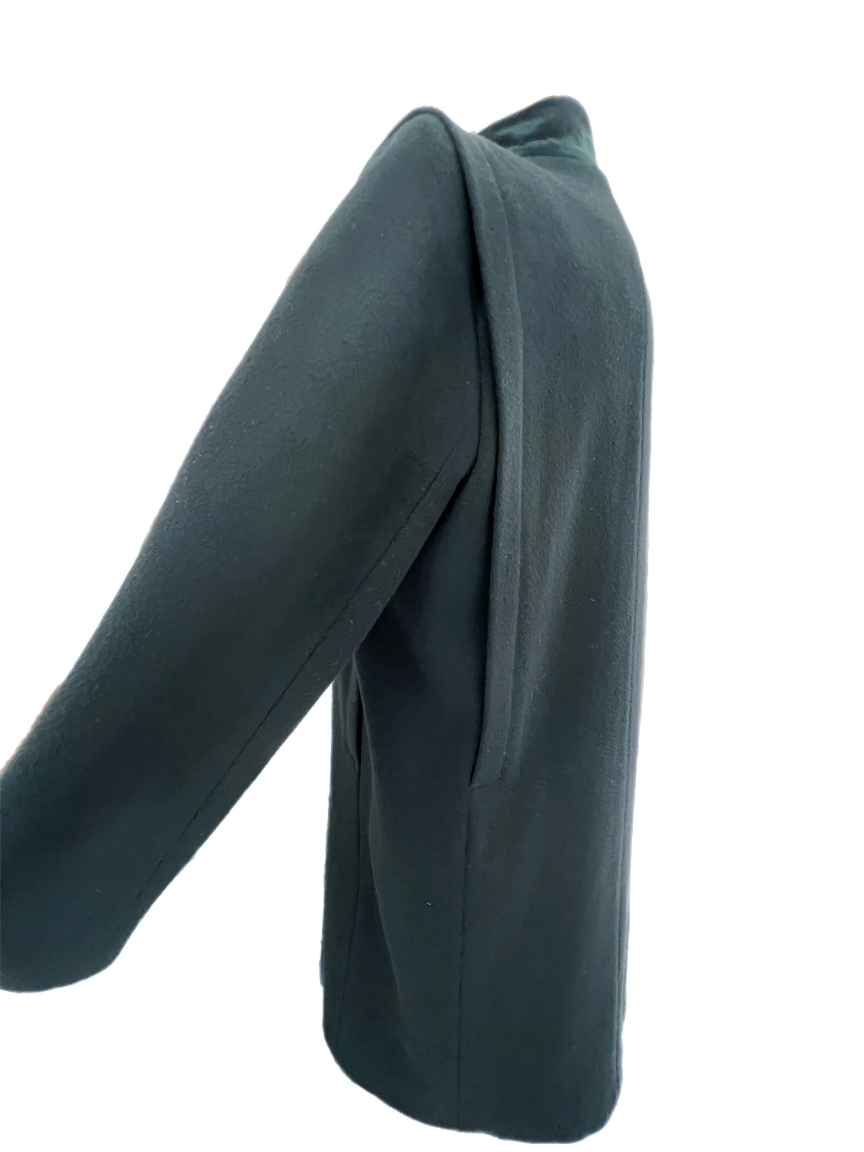 80s/90s J.g. Hook Black Wool Long Button Up Peacoat By J.g. Hook - Image 9