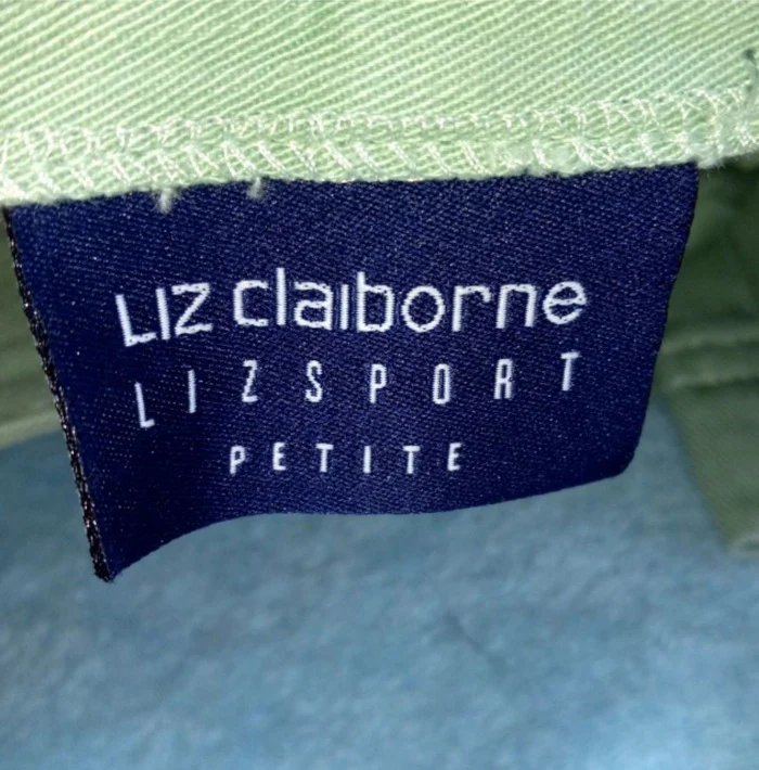 80s/90s Light Green Cotton Mom Shorts By Liz Claiborne Lizsport - Image 4