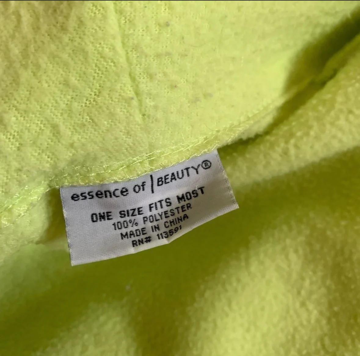 80s/90s Lime Green Fuzzy Oversized Cozy Tie Waist Robe By Essence of Beauty - Image 5