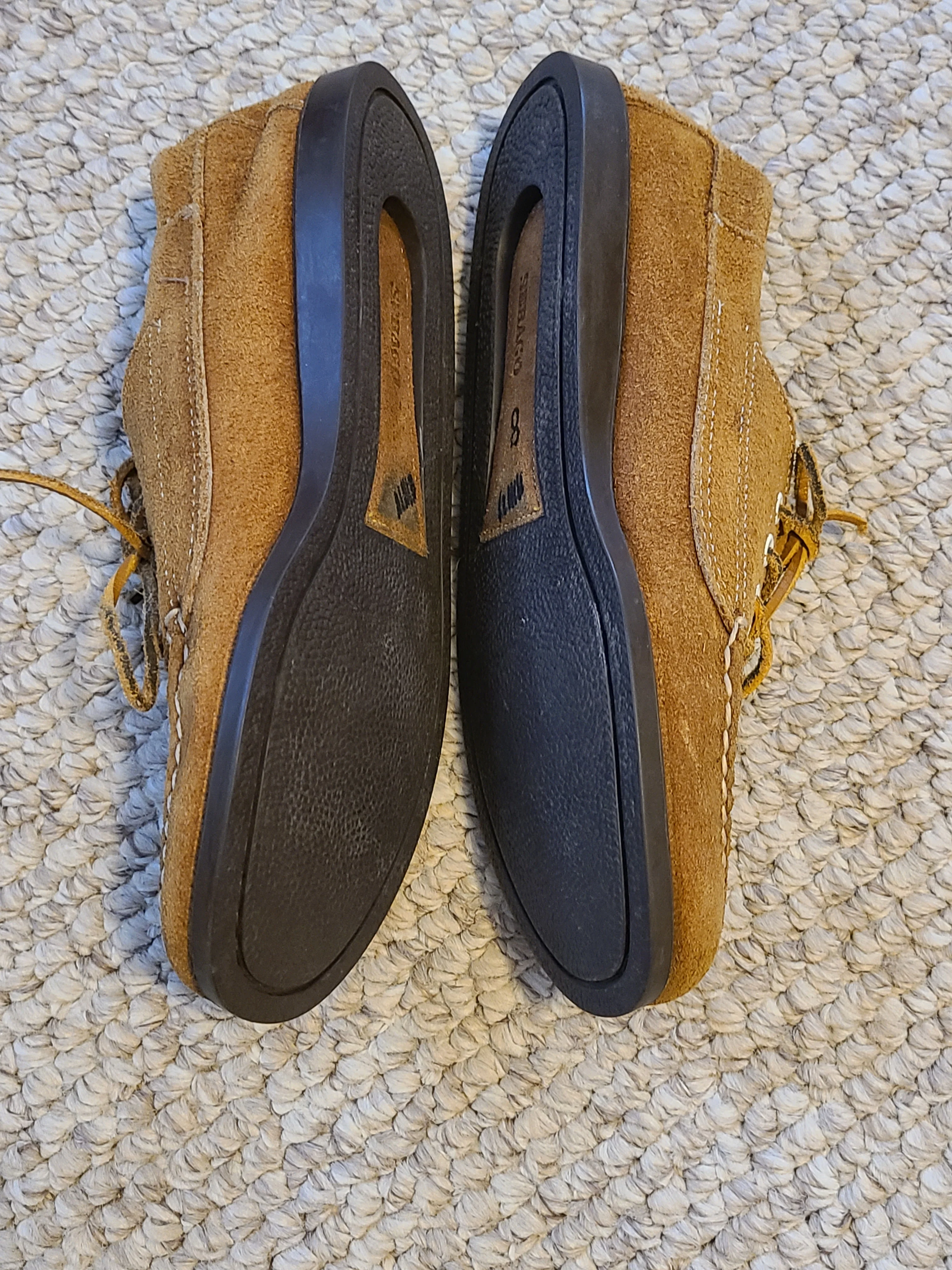 80s/90s Mens 8 Sebago Docksiders Docksides Suede By Sebago - Image 9