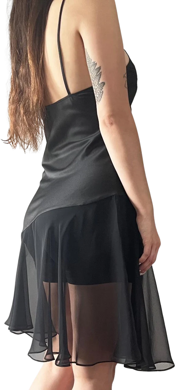 80s/90s Mesh Panel Dress By Victoria’s Secret Gold Label - Image 2