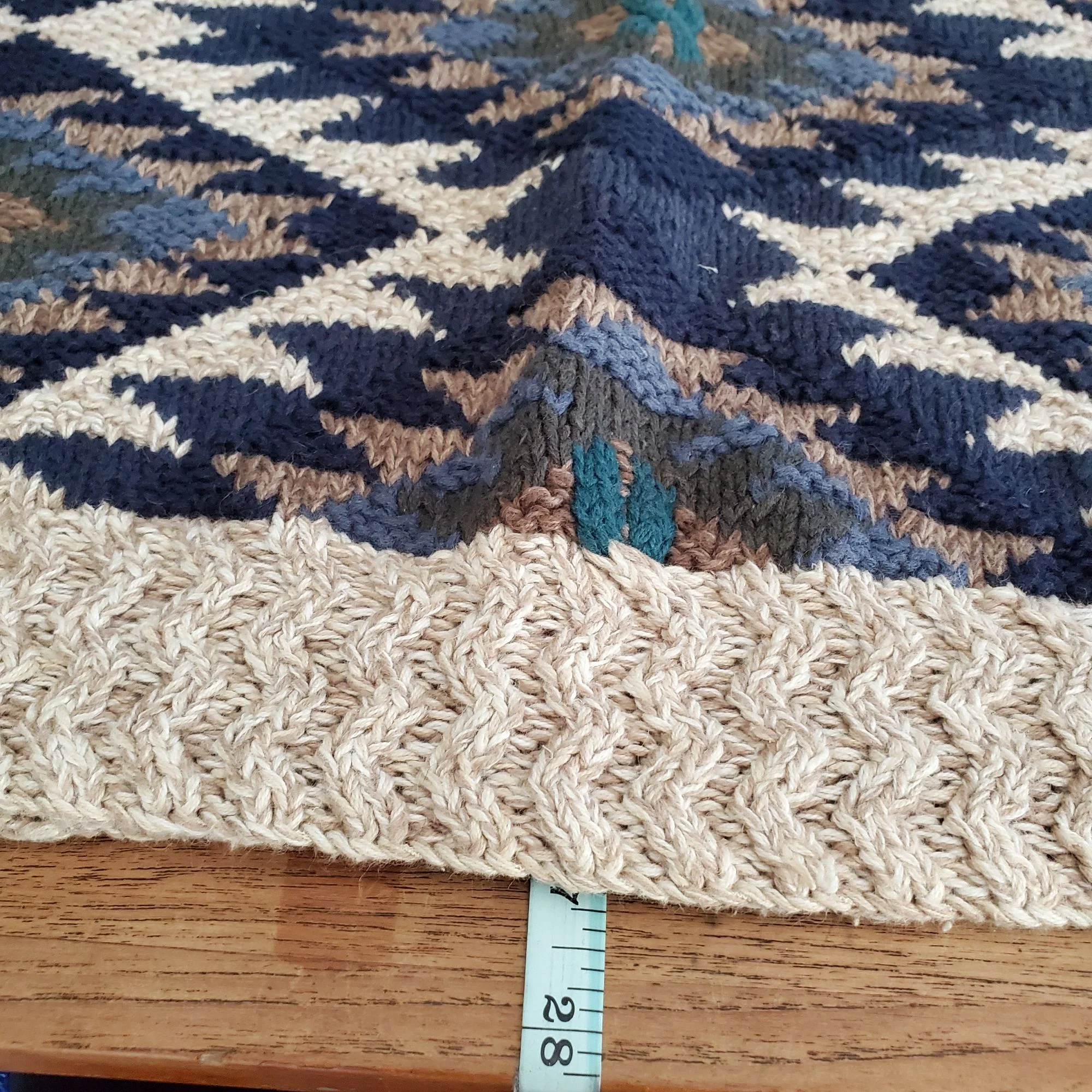Mix Combo Hand Knit Crewneck Sweater by Northern Isles - Image 8
