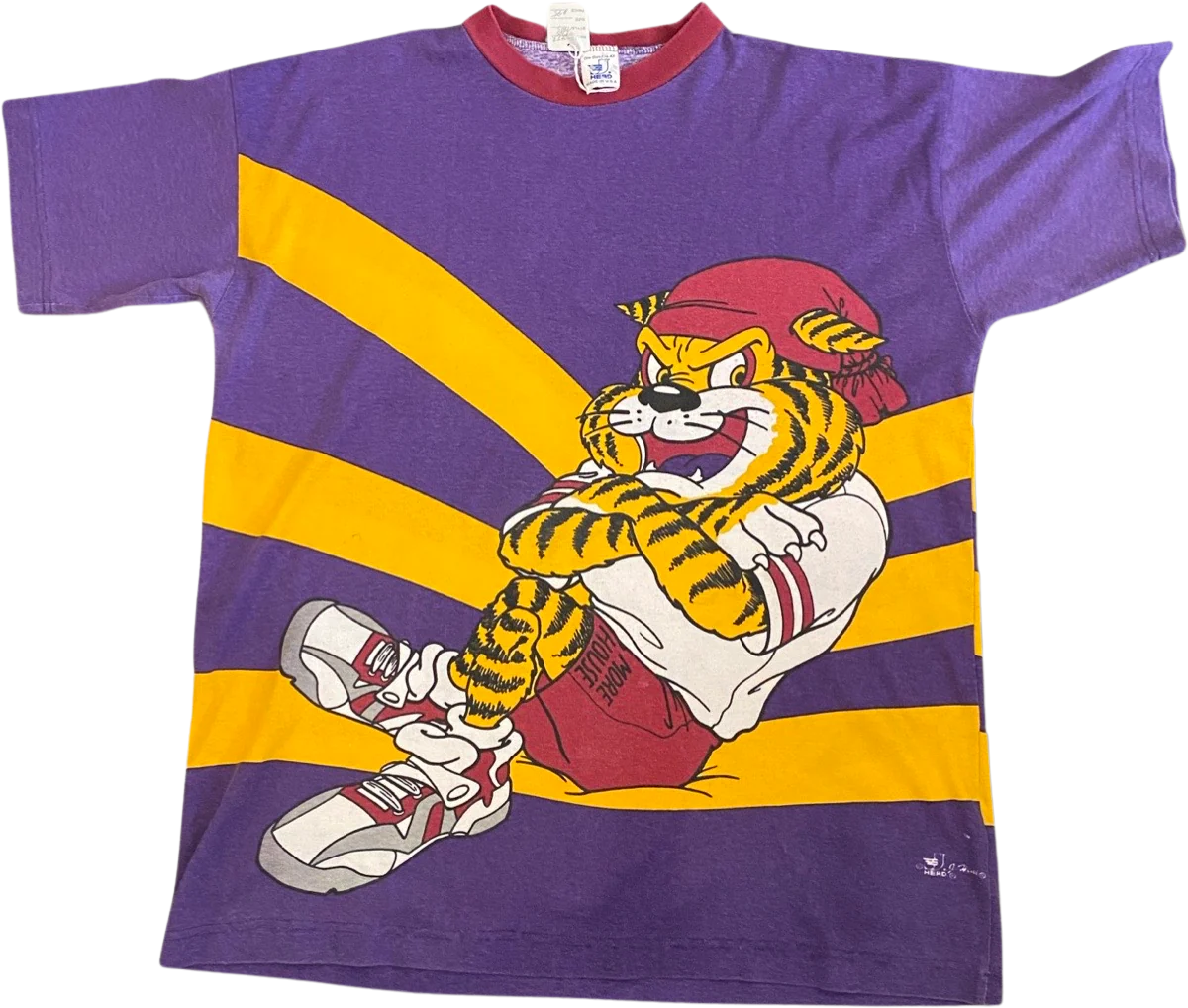80s/90s Oversize Fit Tiger Print T By Head