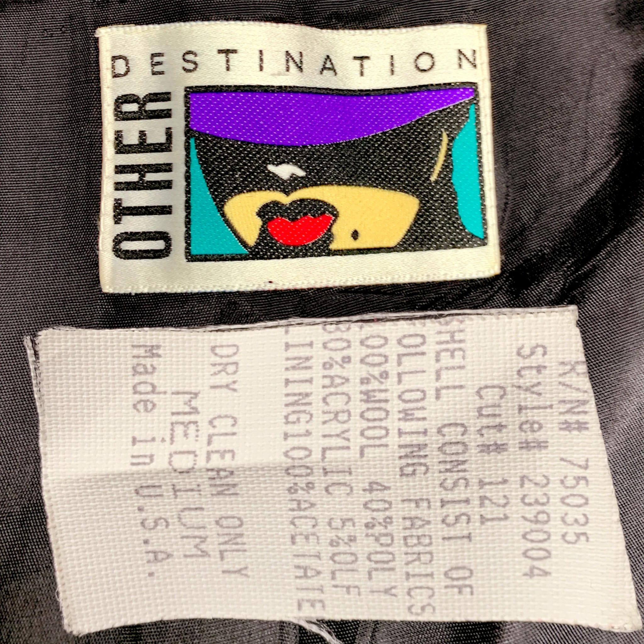 80s/90s Patchwork Plaid Fitted Blazer Jacket Grunge By Other Destination - Image 7