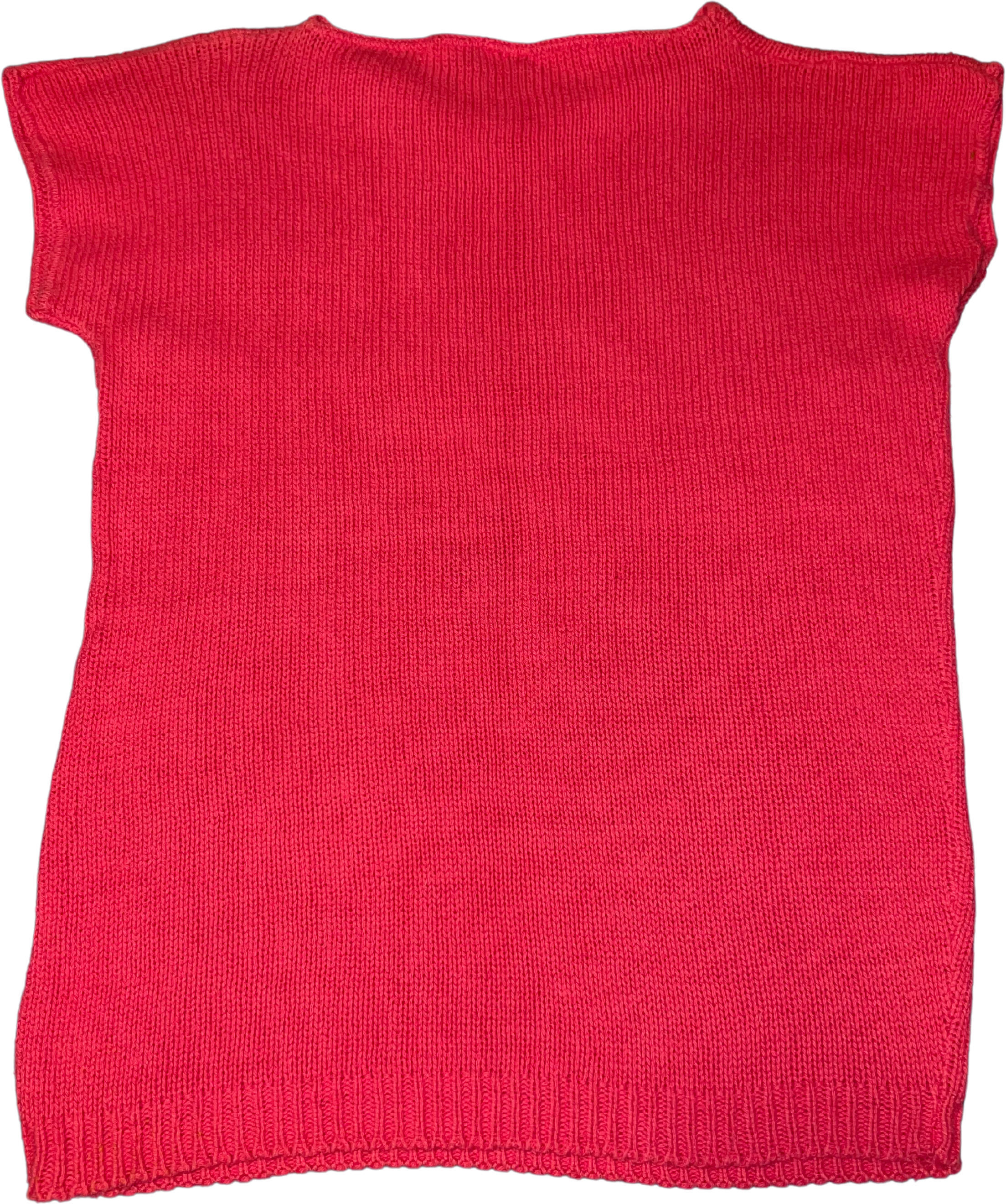 80s/90s Pink Knit Top With Dainty Collar - Image 2