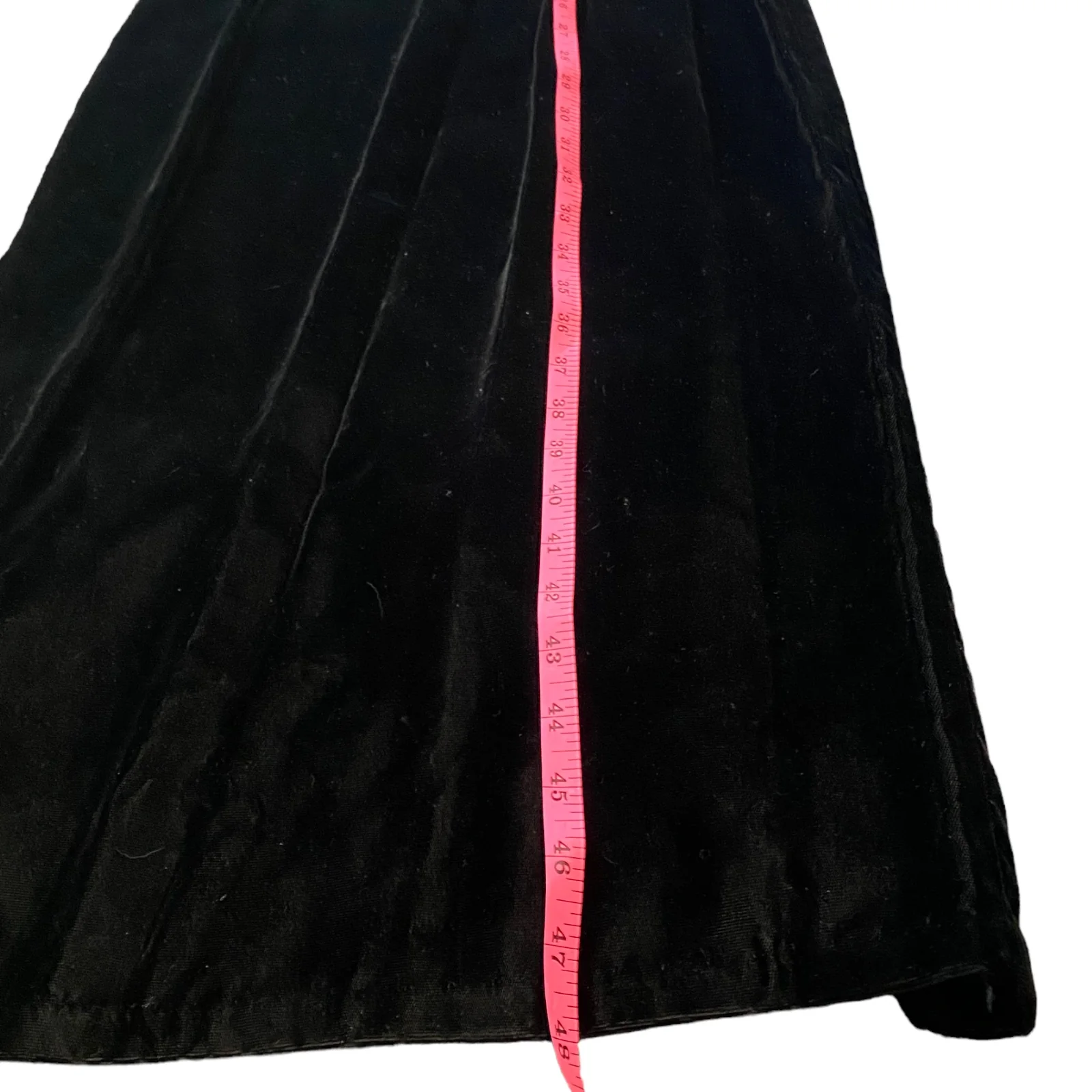 80s/90s Prom Dress Black Velvet Blue Glitter Open Back 8 By Scott McClintock - Image 9