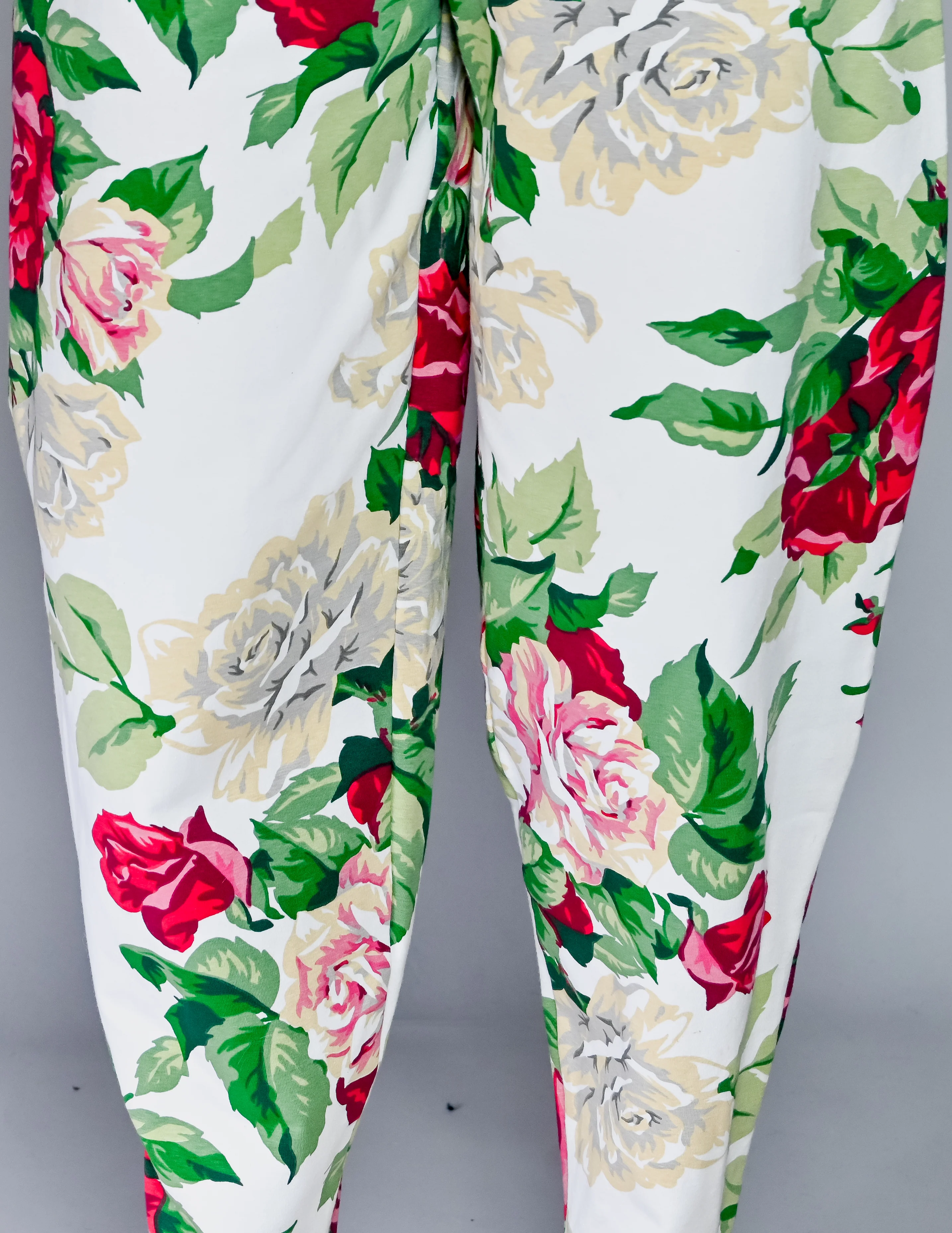 80s/90s Punk Label High Waist Floral Pants M By Betsey Johnson - Image 7