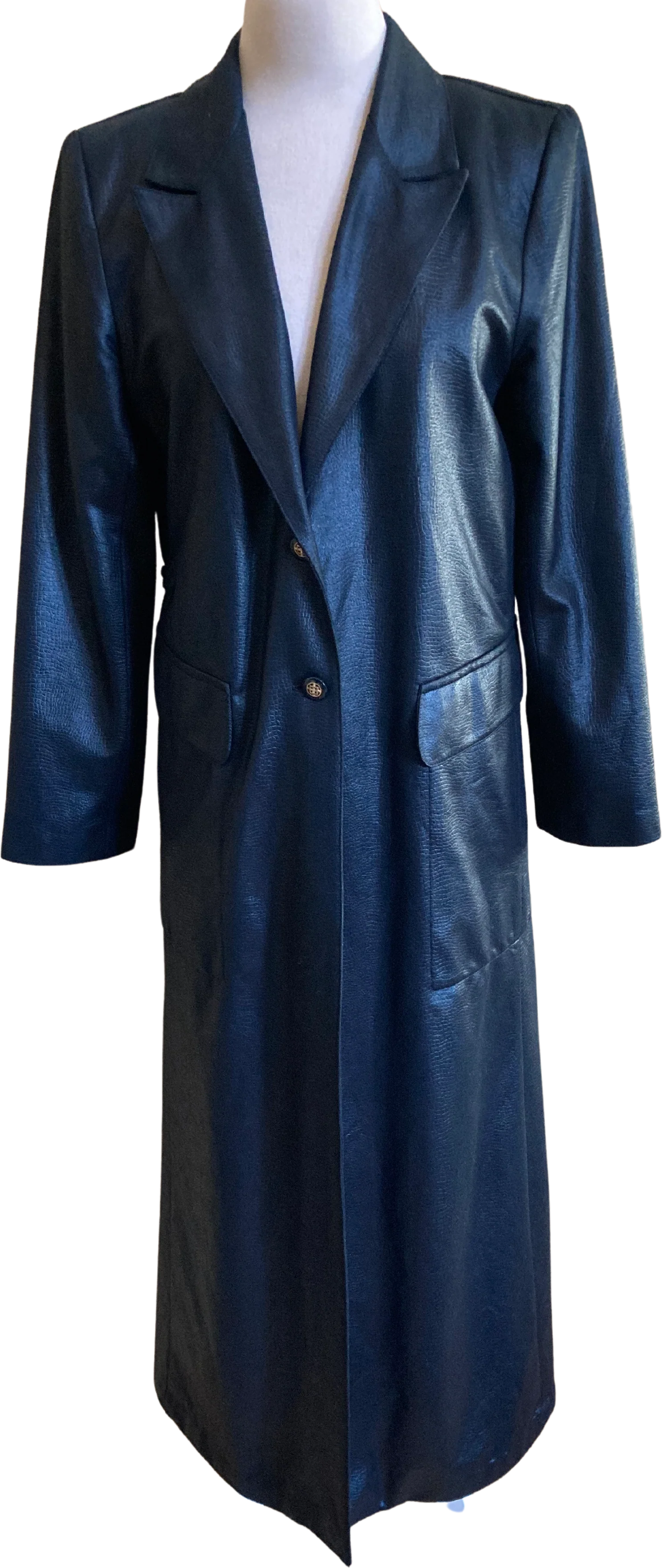 80s/90s Reptile Patterned Duster By City Girl by Nancy Bolen