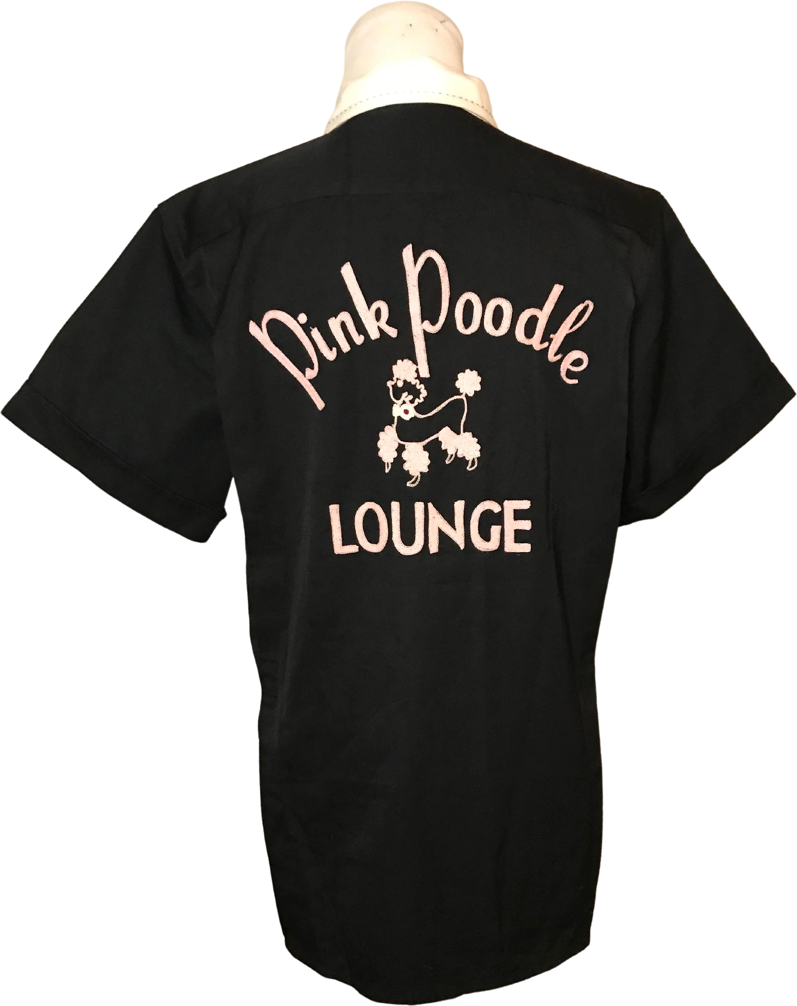 80s/90s Retro Black Embroider Chain Stitch Bowling Shirt By Reminiscence by Stewart Richter - Image 2
