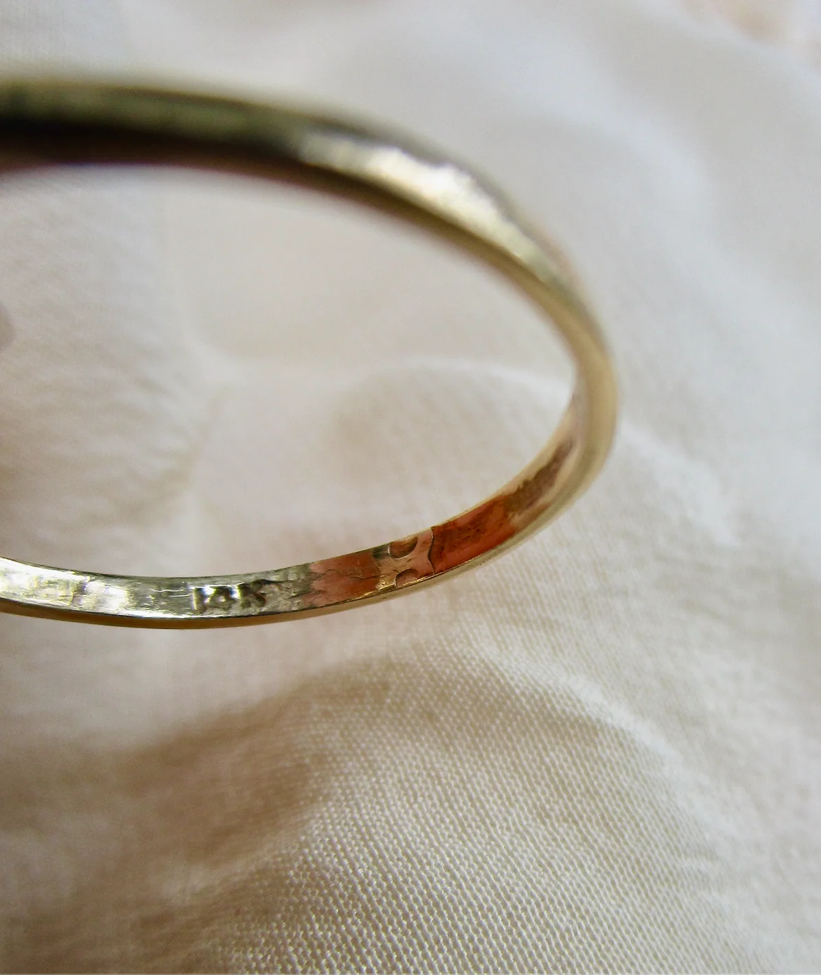 80s/90s Ring With Pink Sapphires And Melee Diamonds 14k Yg By A B I - Image 10