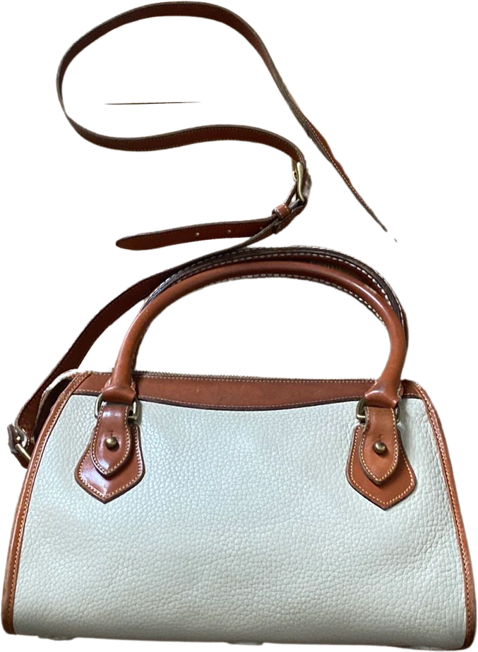 80s/90s Satchel With Crossbody Strap Genuine Leather By Dooney & Bourke - Image 2