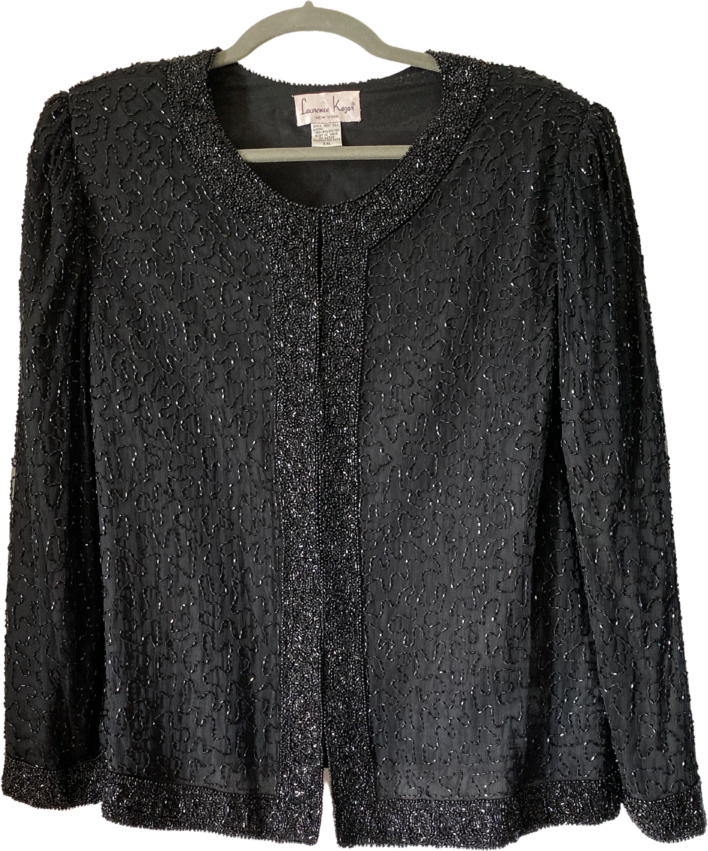 80s/90s Sequin Jacket With Hook Closure By Laurence Kazar
