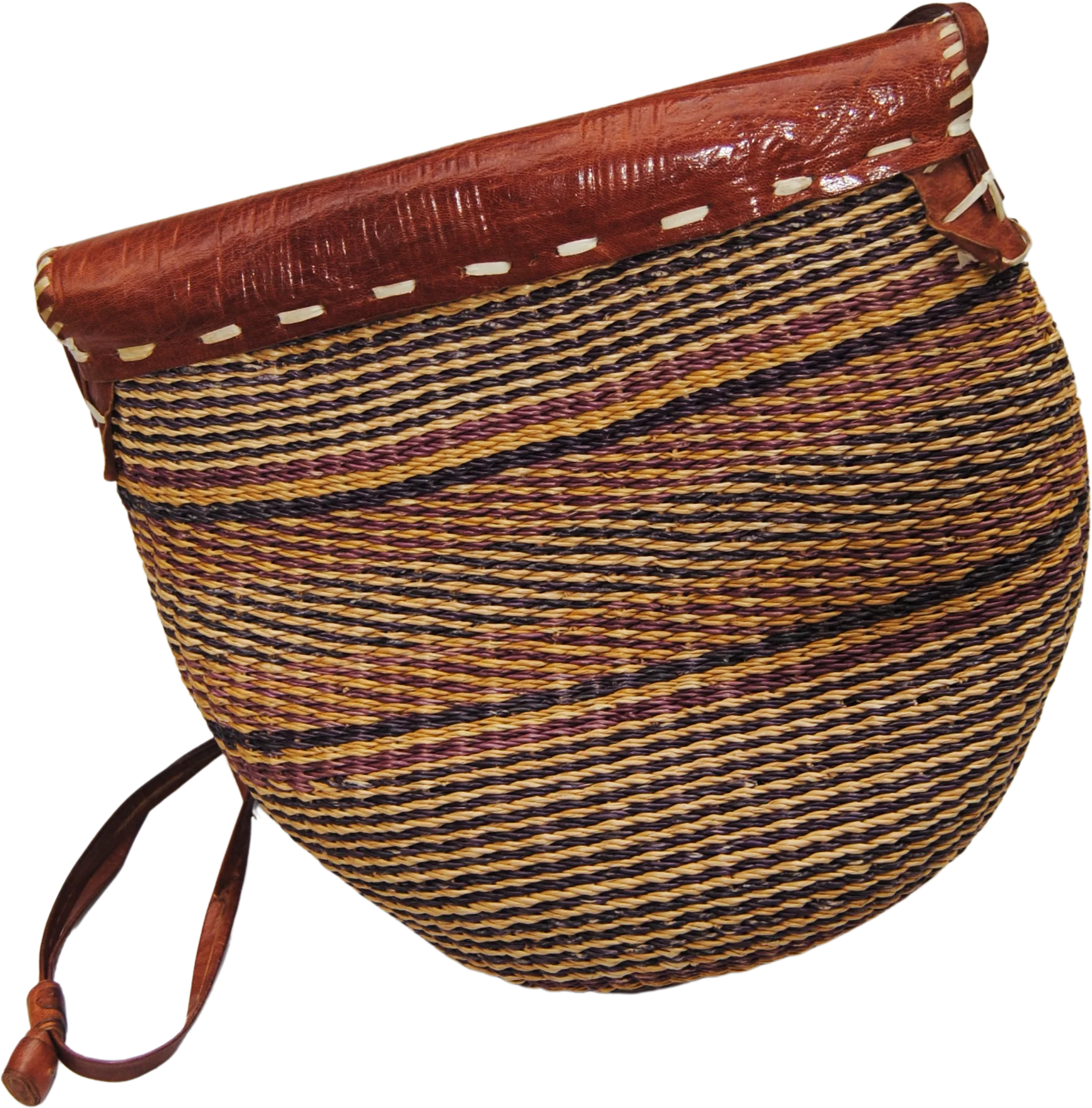 80s/90s Sisal Woven Market Crossbody Bag - Image 2