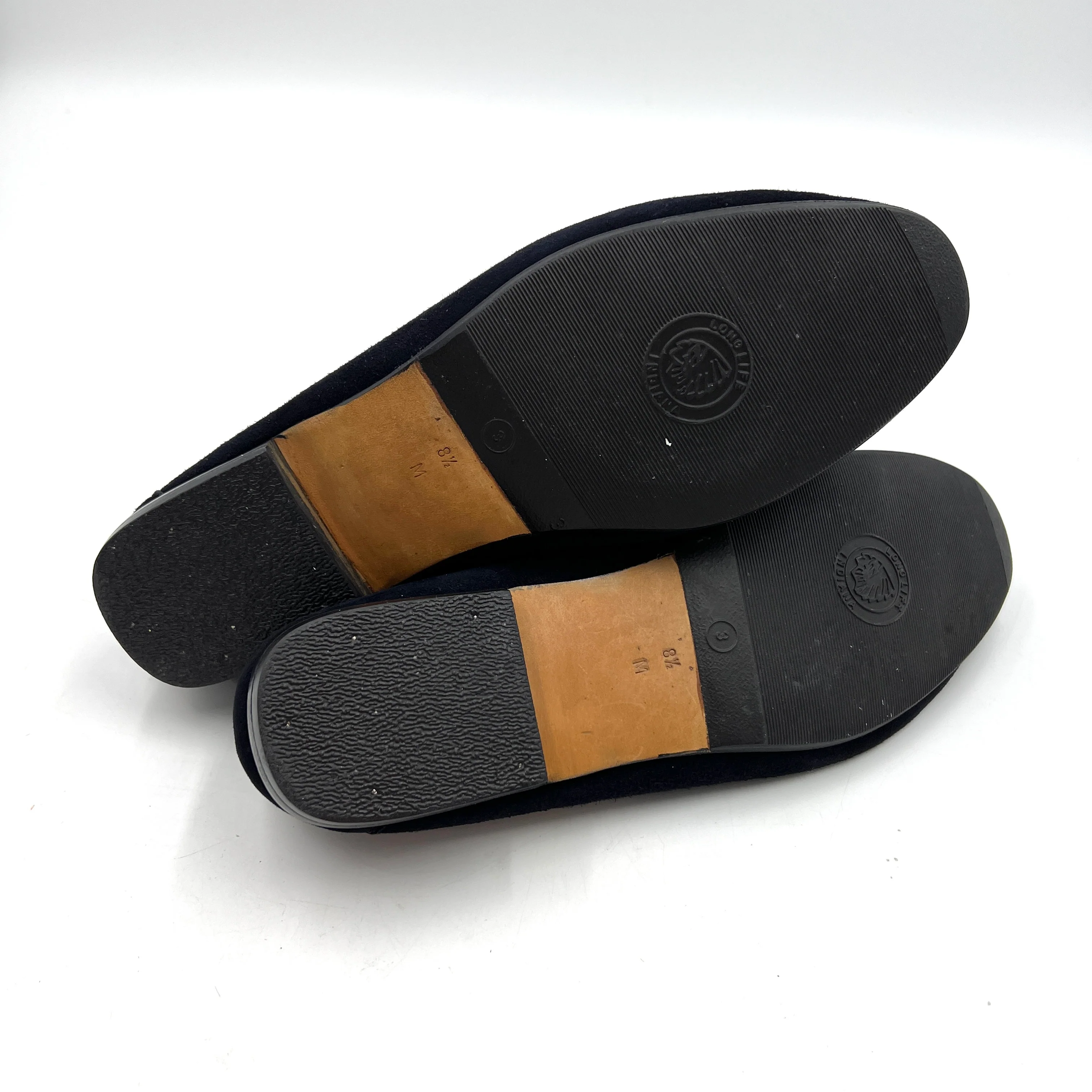 80s/90s Suede Blue Loafers Preppy Modern Chic By Yves Saint Laurent - Image 8