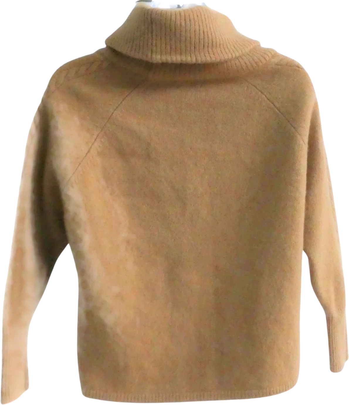 80s/90s Thick Cashmere Sweater High Low Side Slits Turtle By Massimo Dutti - Image 2