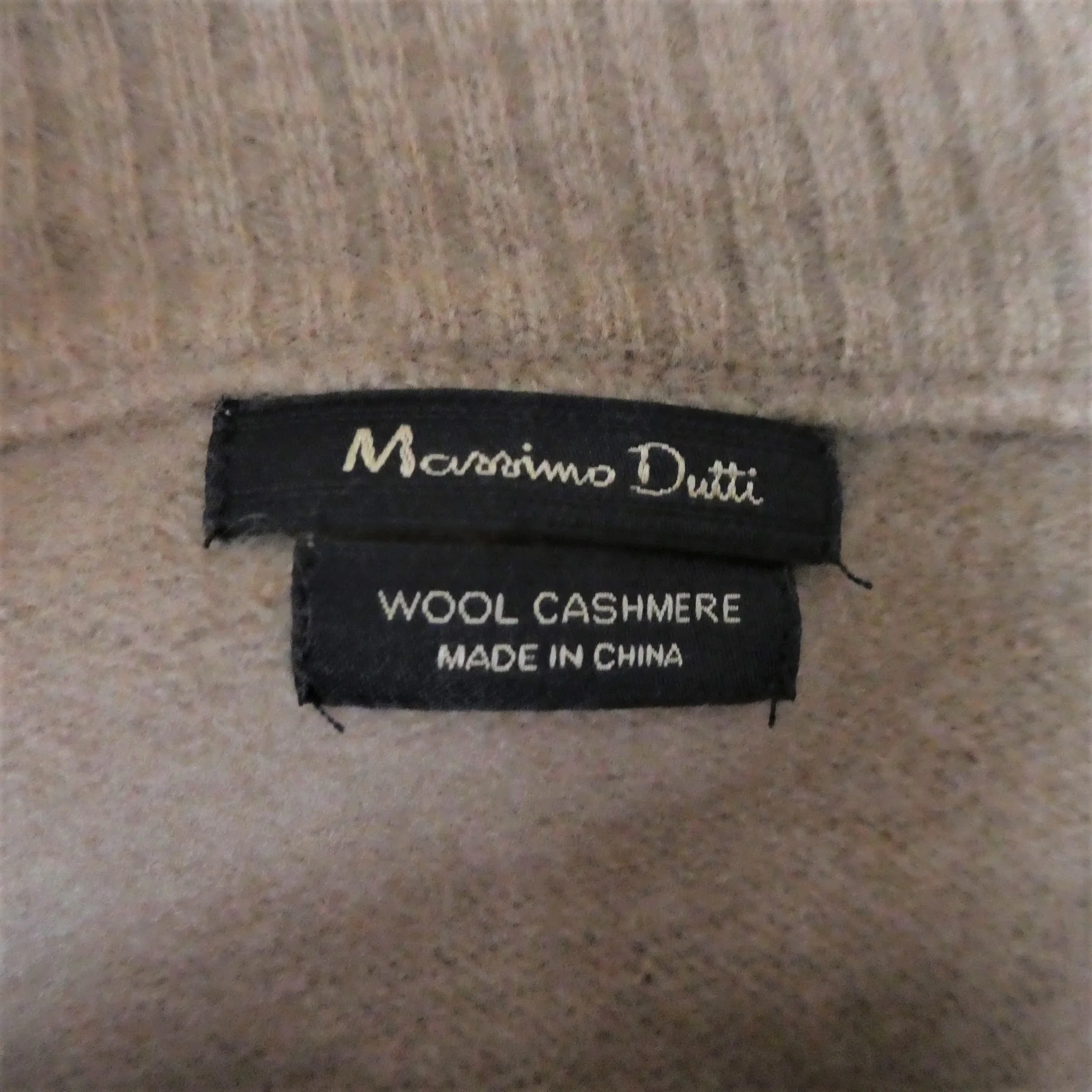 80s/90s Thick Cashmere Sweater High Low Side Slits Turtle By Massimo Dutti - Image 6