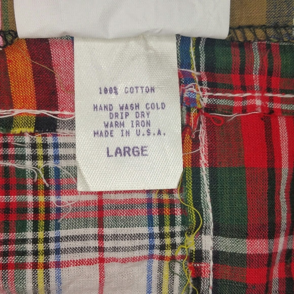 80s/90s Todd Time Todd Oldham Plaid Patchwork Skirt Large By Todd Time - Image 5