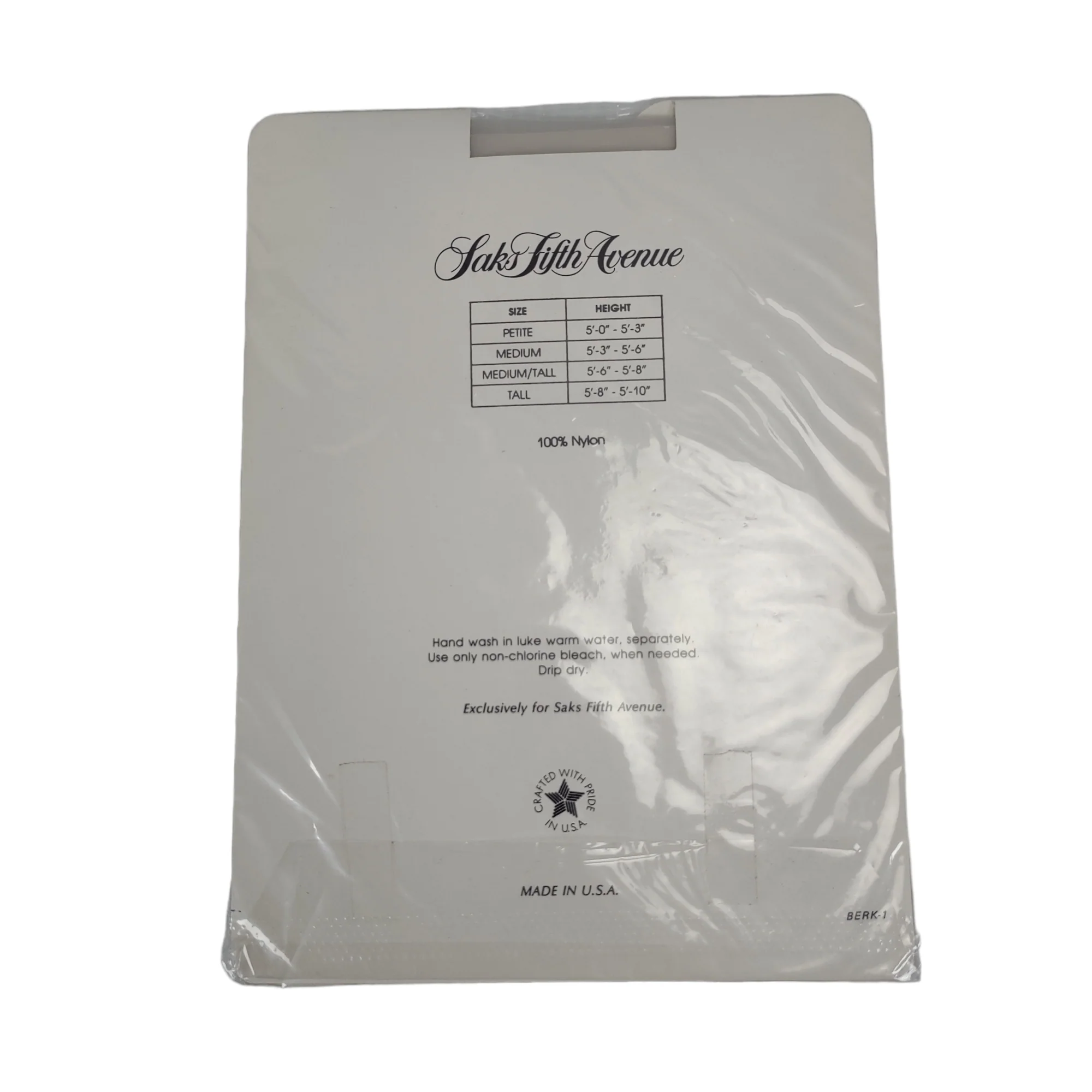 80s/90s Ultra Sheer Nylon Garter Stockings Size Petite By Saks Fifth Avenue - Image 3