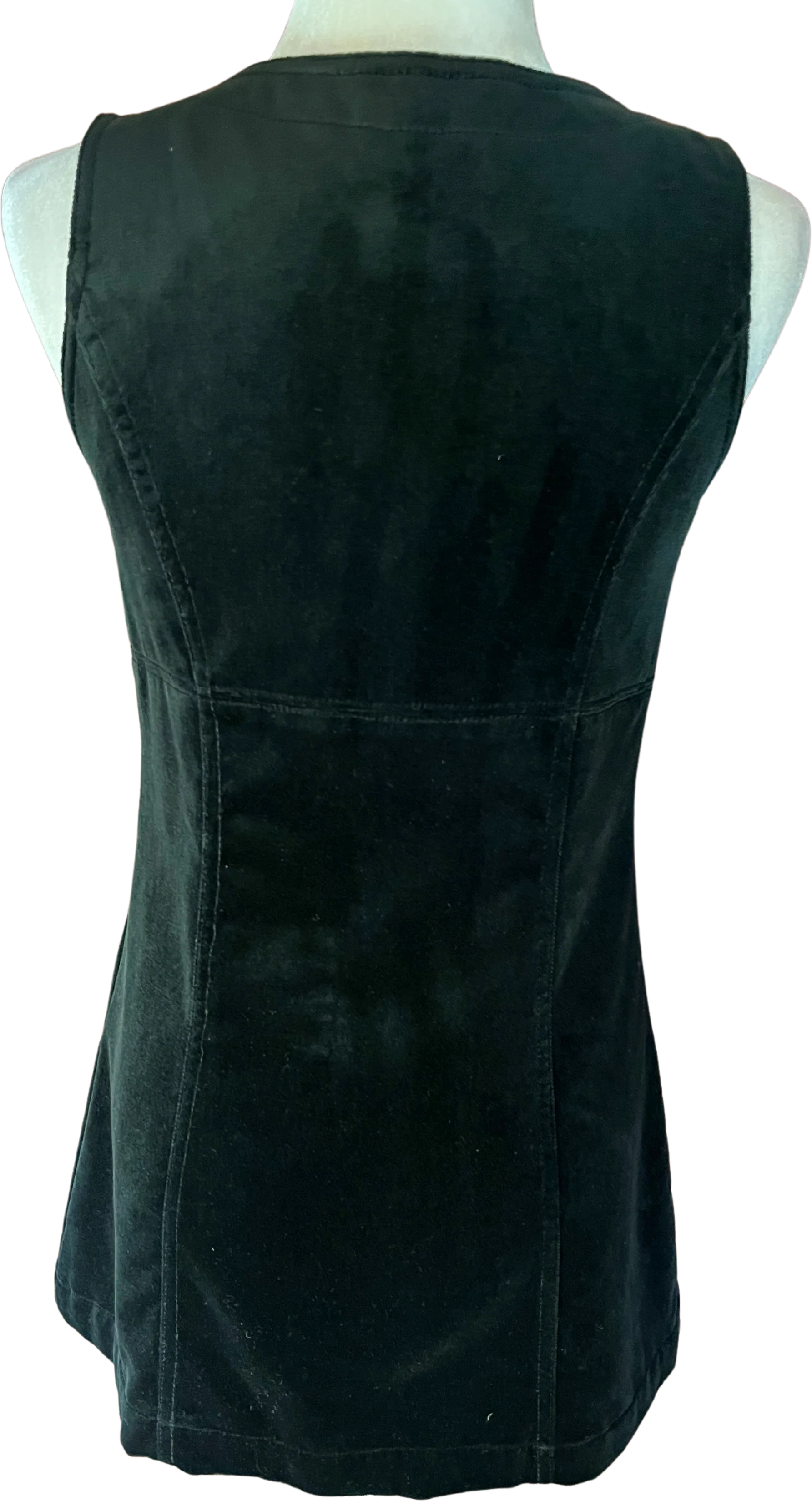 80s/90s Vintage Black Velvet Jumper By Gap - Image 2