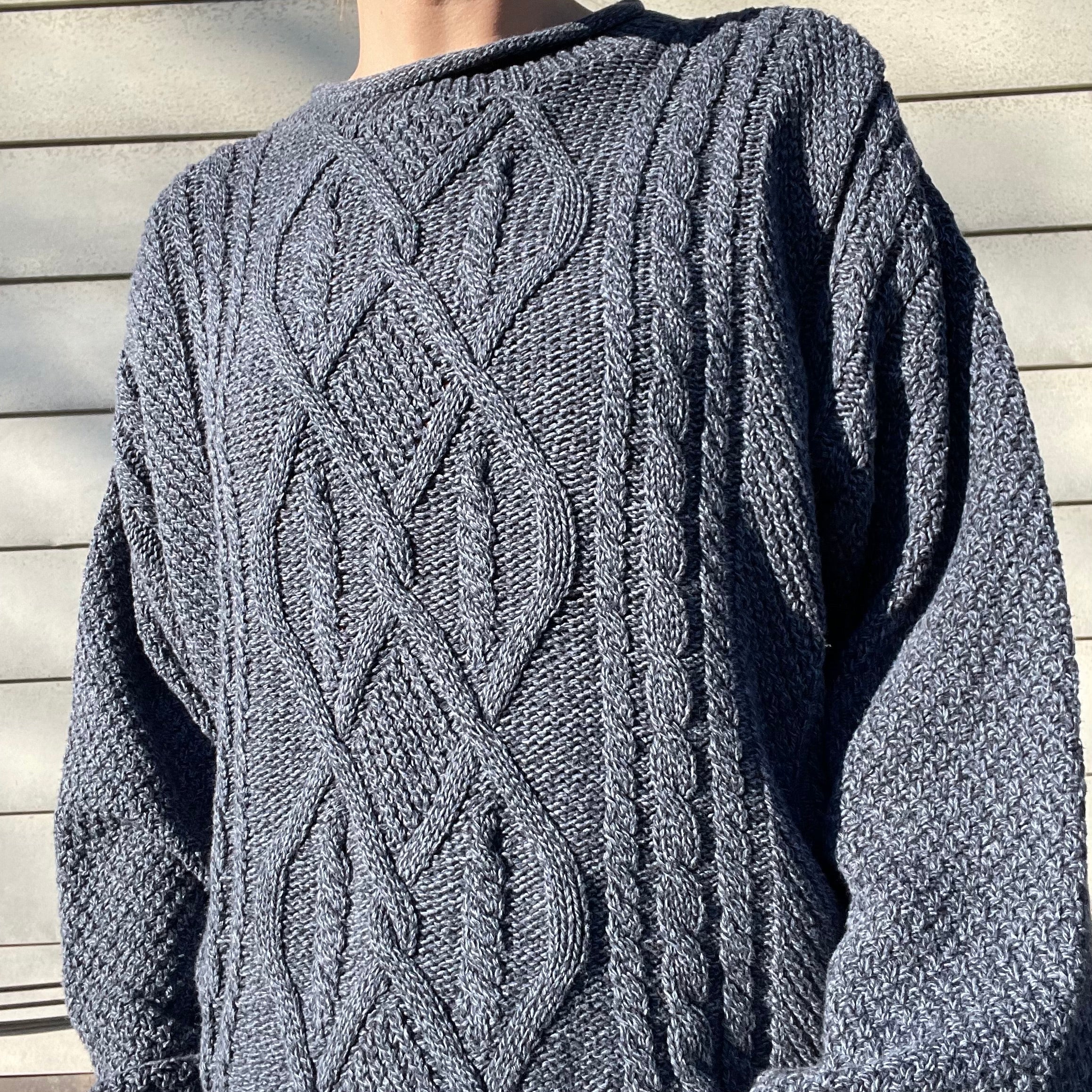 80s/90s Vintage Cotton Blend Cable Knit Sweater By Red Head for Her - Image 8
