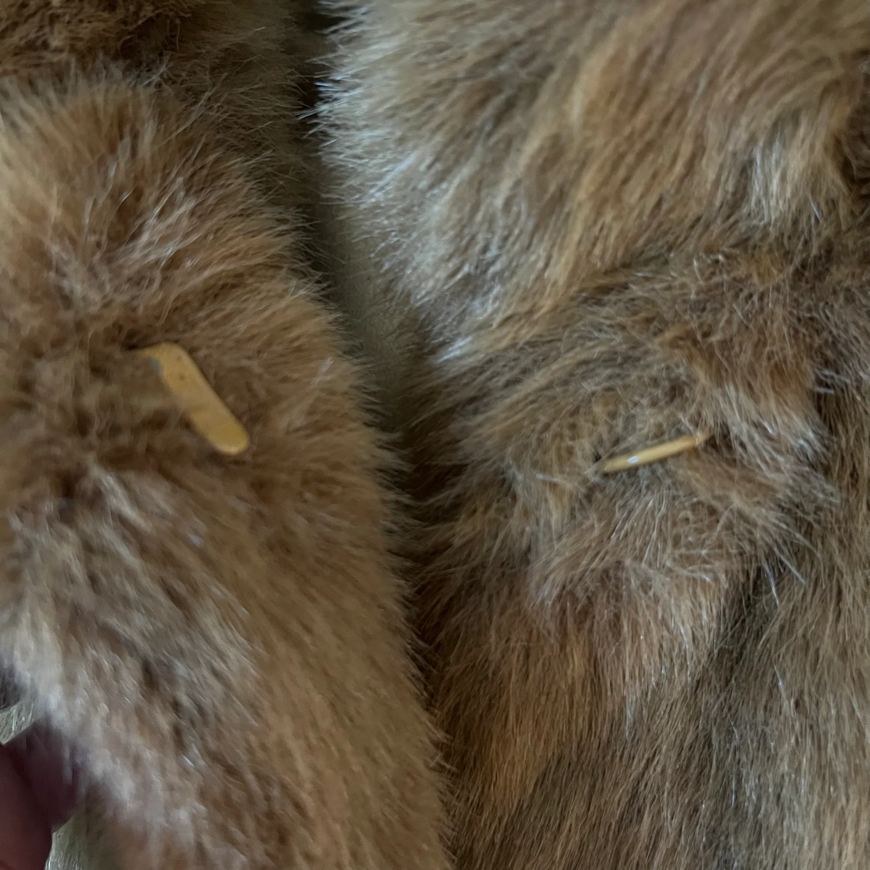 80s/90s Vintage Faux Fur Camel Beige Short Coat By Newport News - Image 5