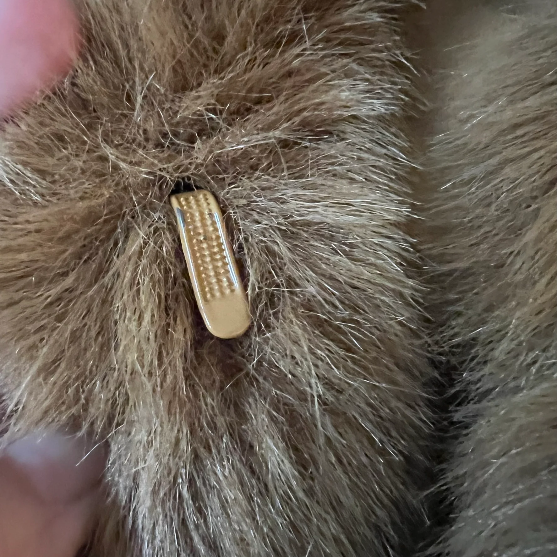 80s/90s Vintage Faux Fur Camel Beige Short Coat By Newport News - Image 6