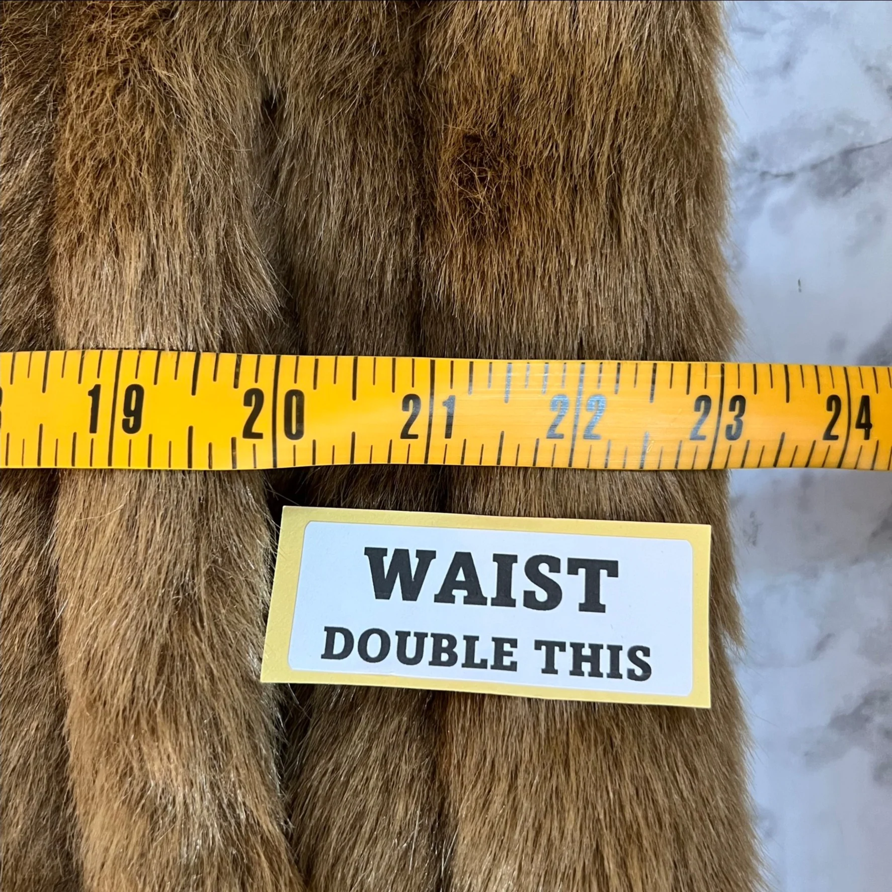 80s/90s Vintage Faux Fur Camel Beige Short Coat By Newport News - Image 8