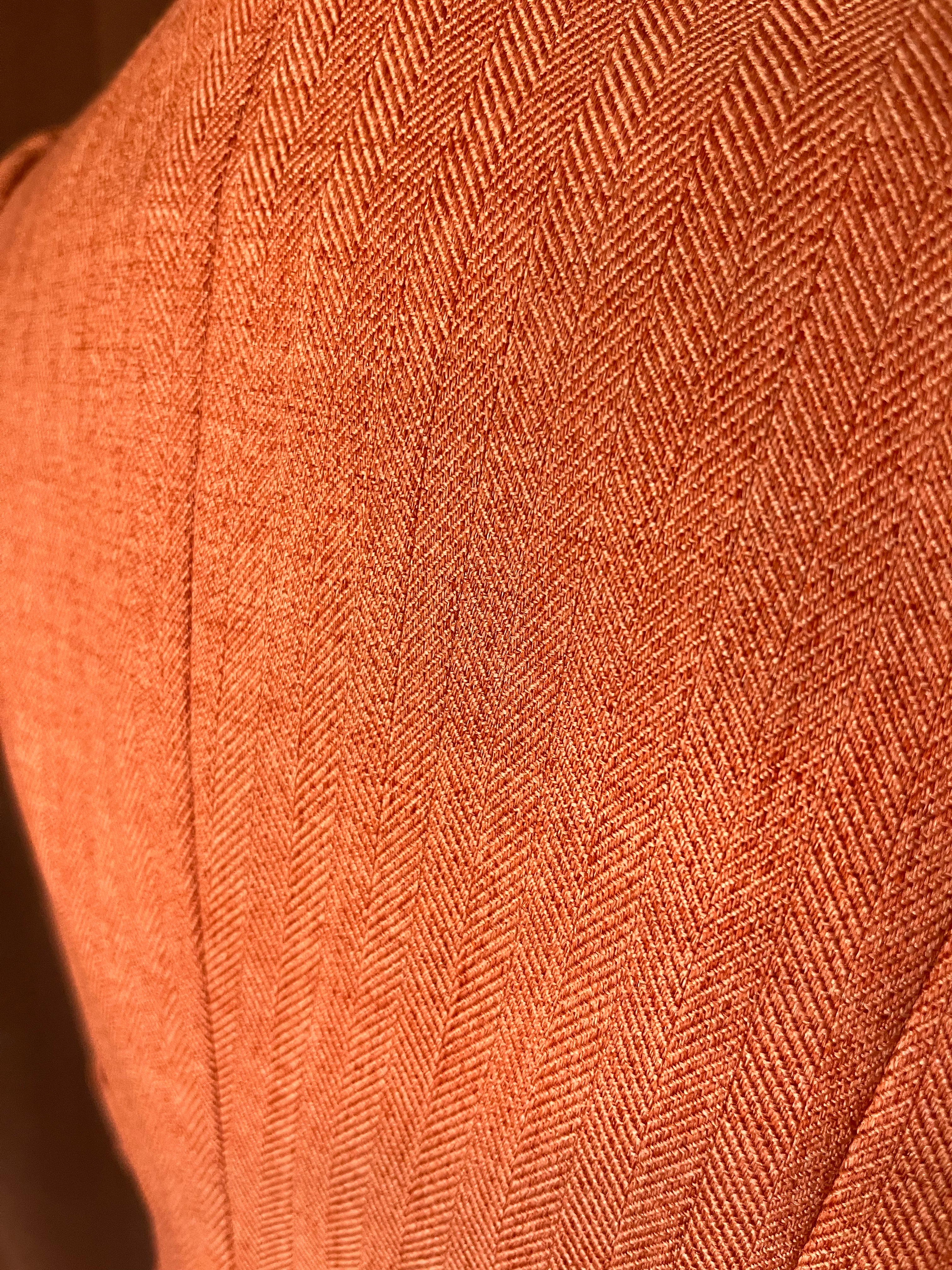 80s/90s Vintage Orange Peplum Style Jacket By Worthington - Image 12