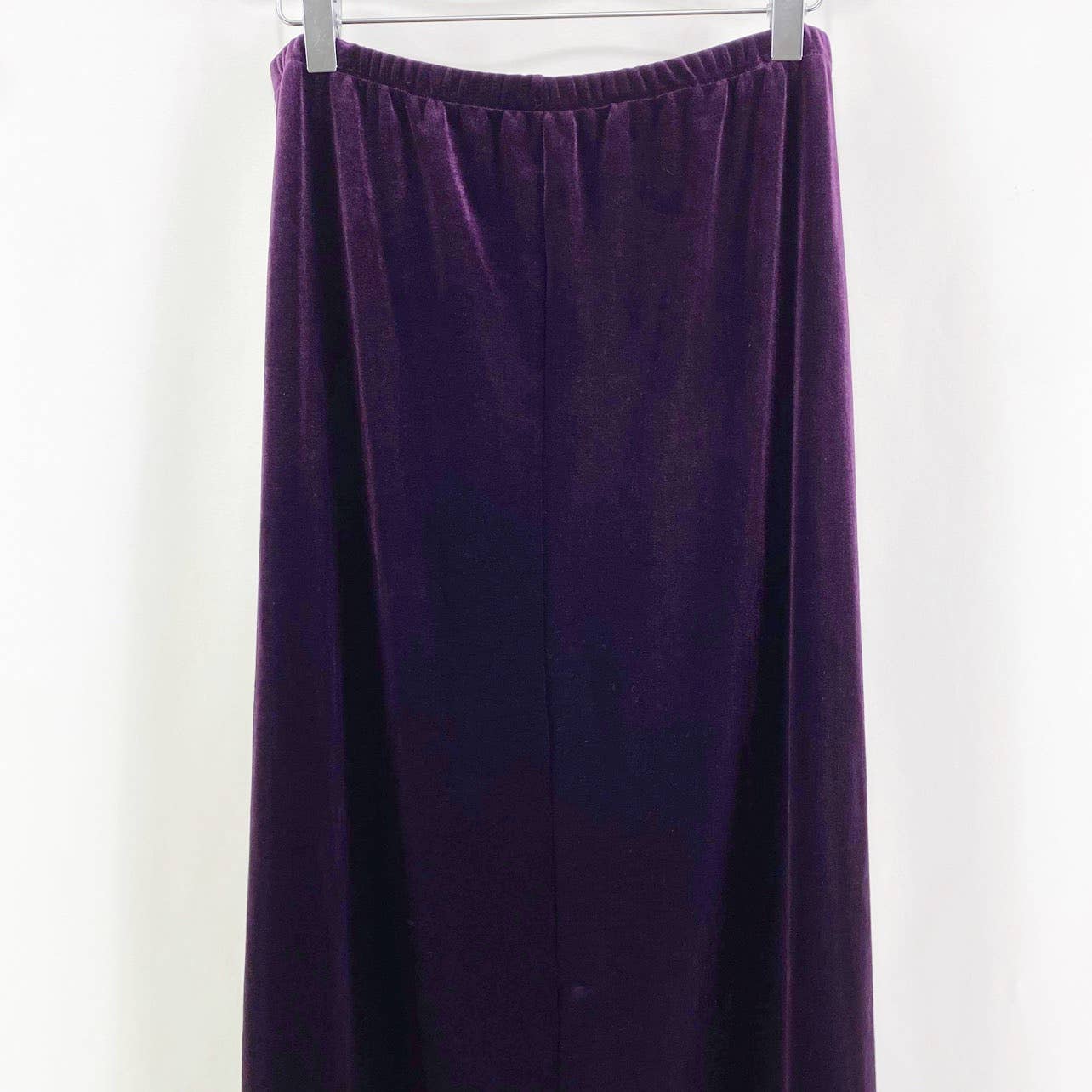 80s 90s Vintage Purple Velvet Jacket Tank and Maxi Skirt Three Piece Set by Ricci - Image 15