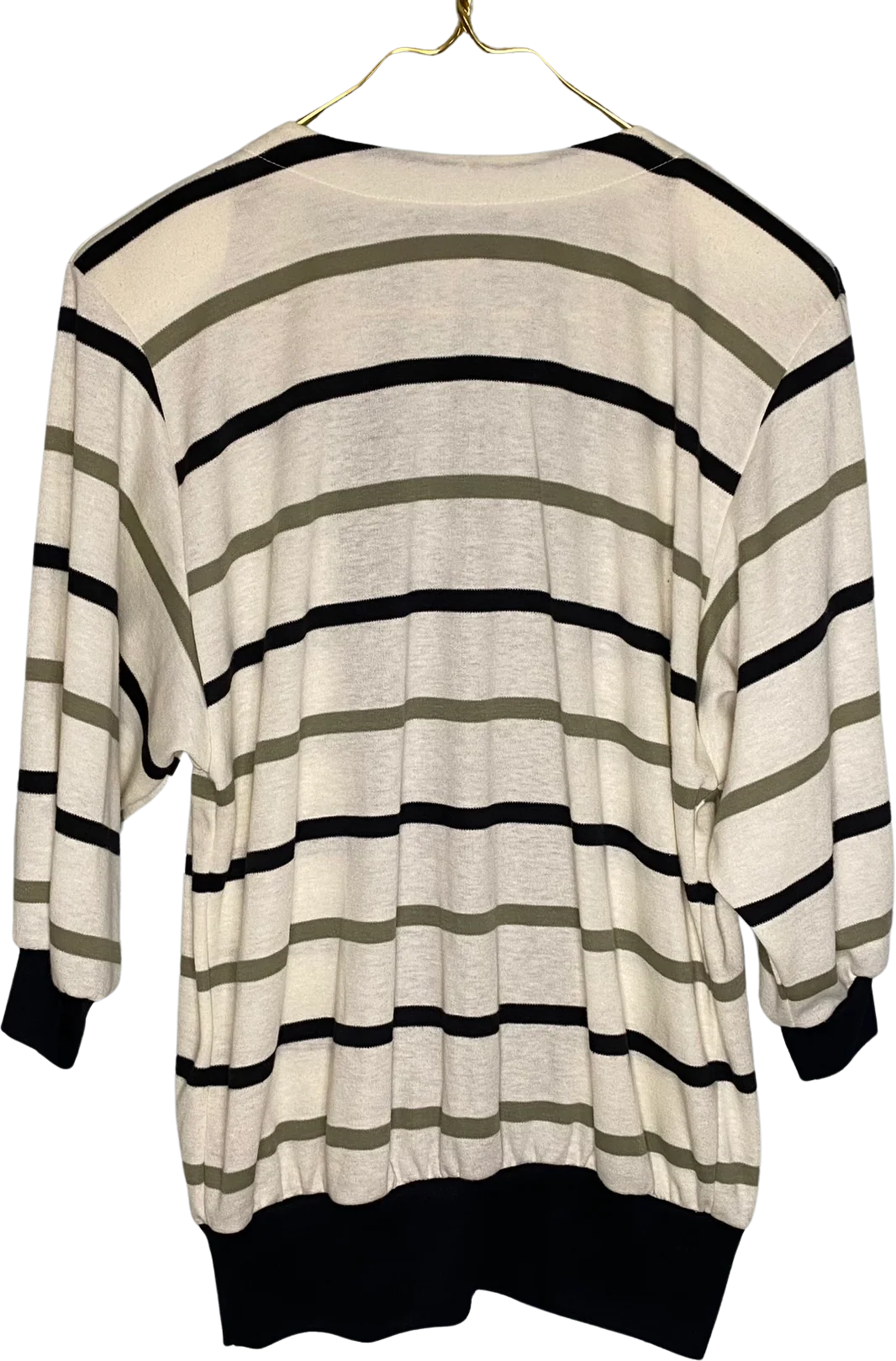80s/90s Vintage Sailor Shirt Striped Pullover Usa Made By Peter Popovitch - Image 2