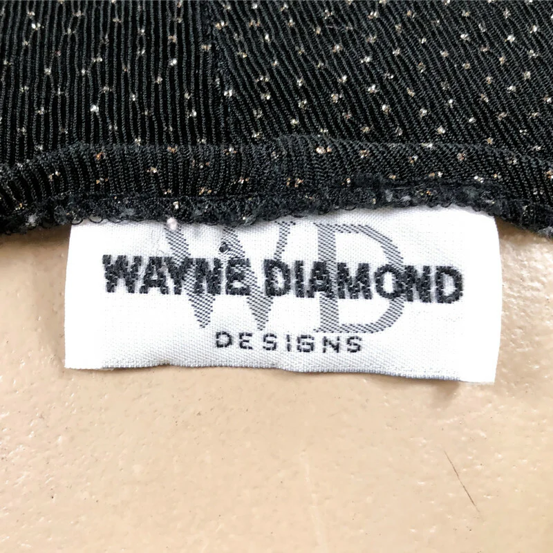 80s/90s Vintage Silver Sparkle Stretch Mini Dress By Wayne Diamond Designs - Image 8
