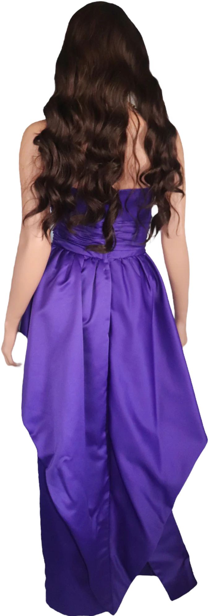 80s/90s Vintage Strapless Pepulum Gown By Victor Costa - Image 2