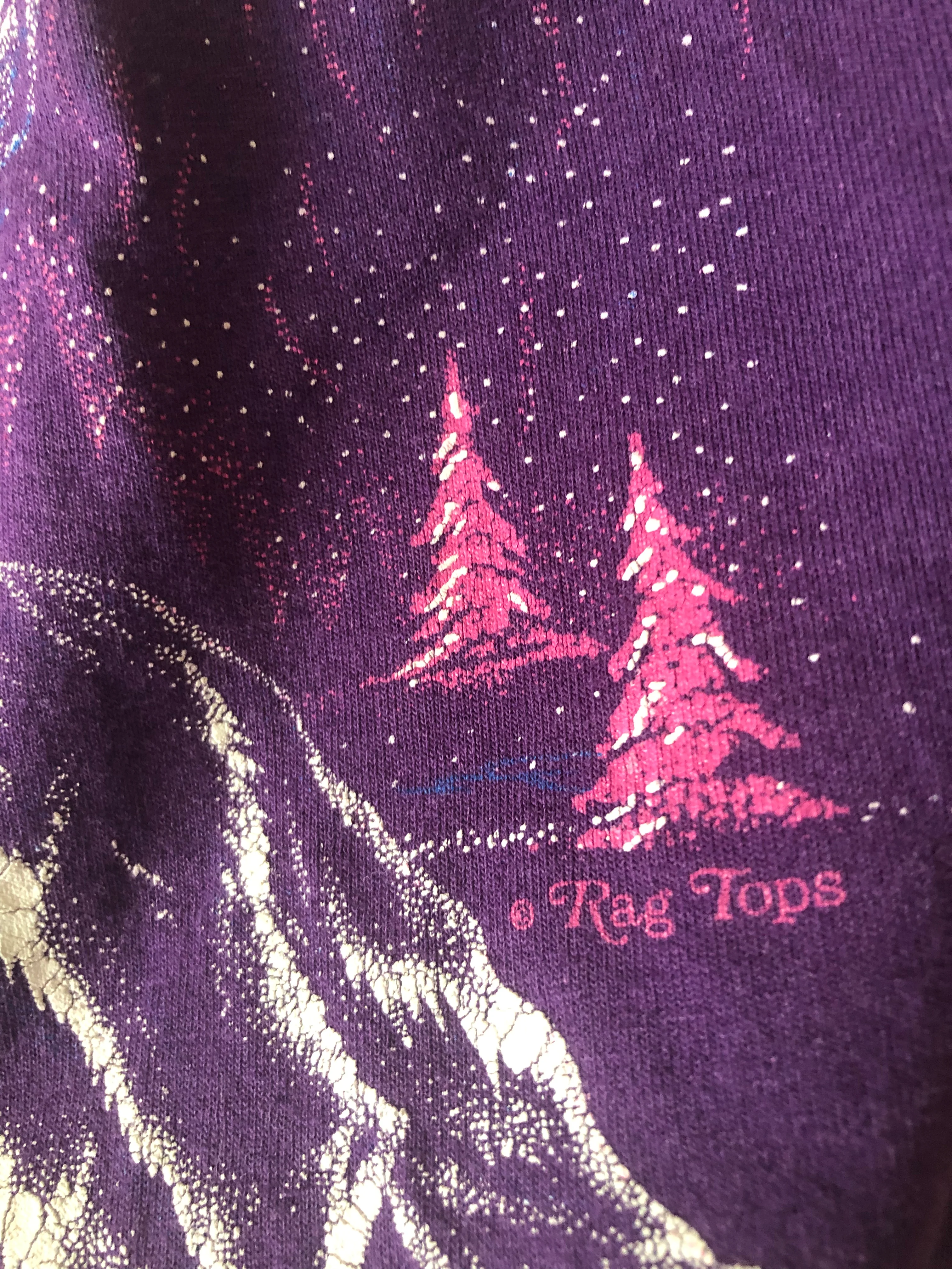 80s/90s Vintage Wolf T-shirt 90s Graphic Tee Single Stitch By Screen Stars - Image 7