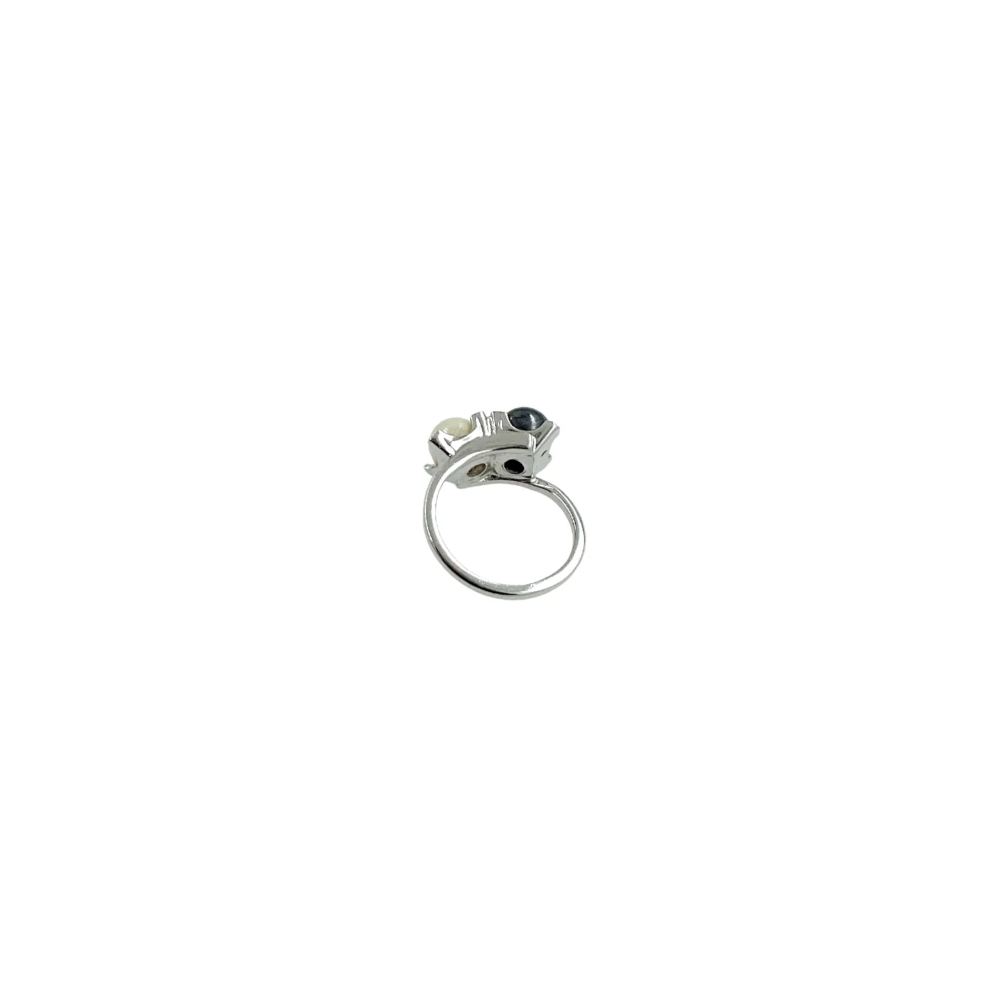 80s/90s White 14ge Woman Cocktail Ring By Joseph Esposito - Image 3