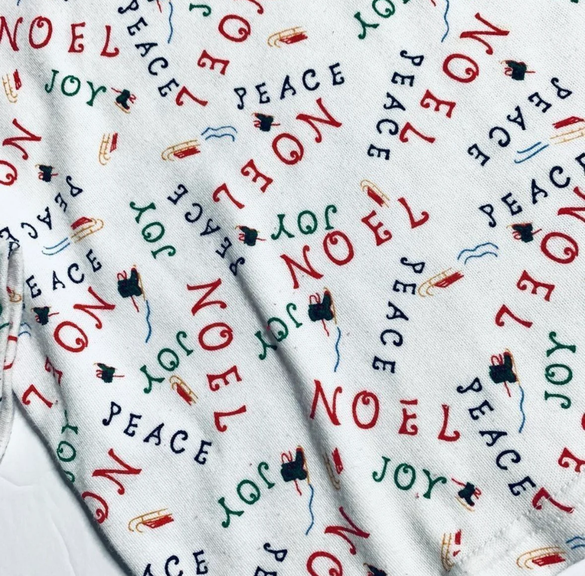 80s/90s White Christmas Printed Turtleneck Long Sleeve Top By Nutcracker - Image 7