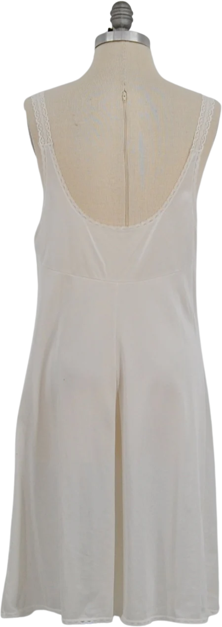 80s/90s White Nylon Slip - Image 2