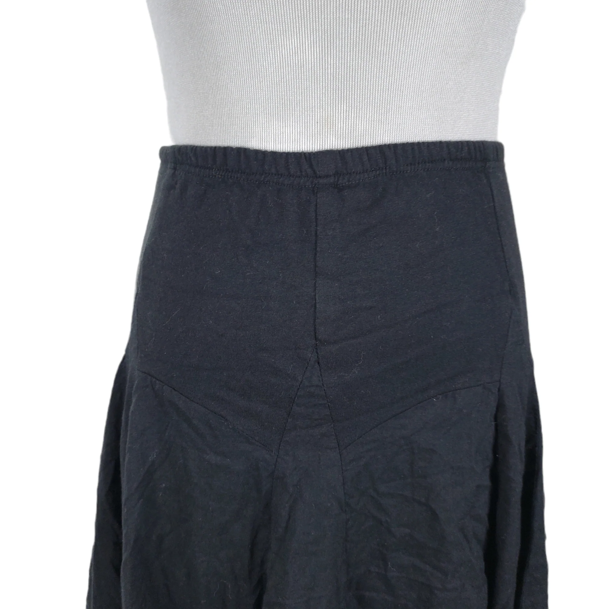 80s/90s  Gored A-line Maxi Skirt Knit Yoke by Zashi - Image 4