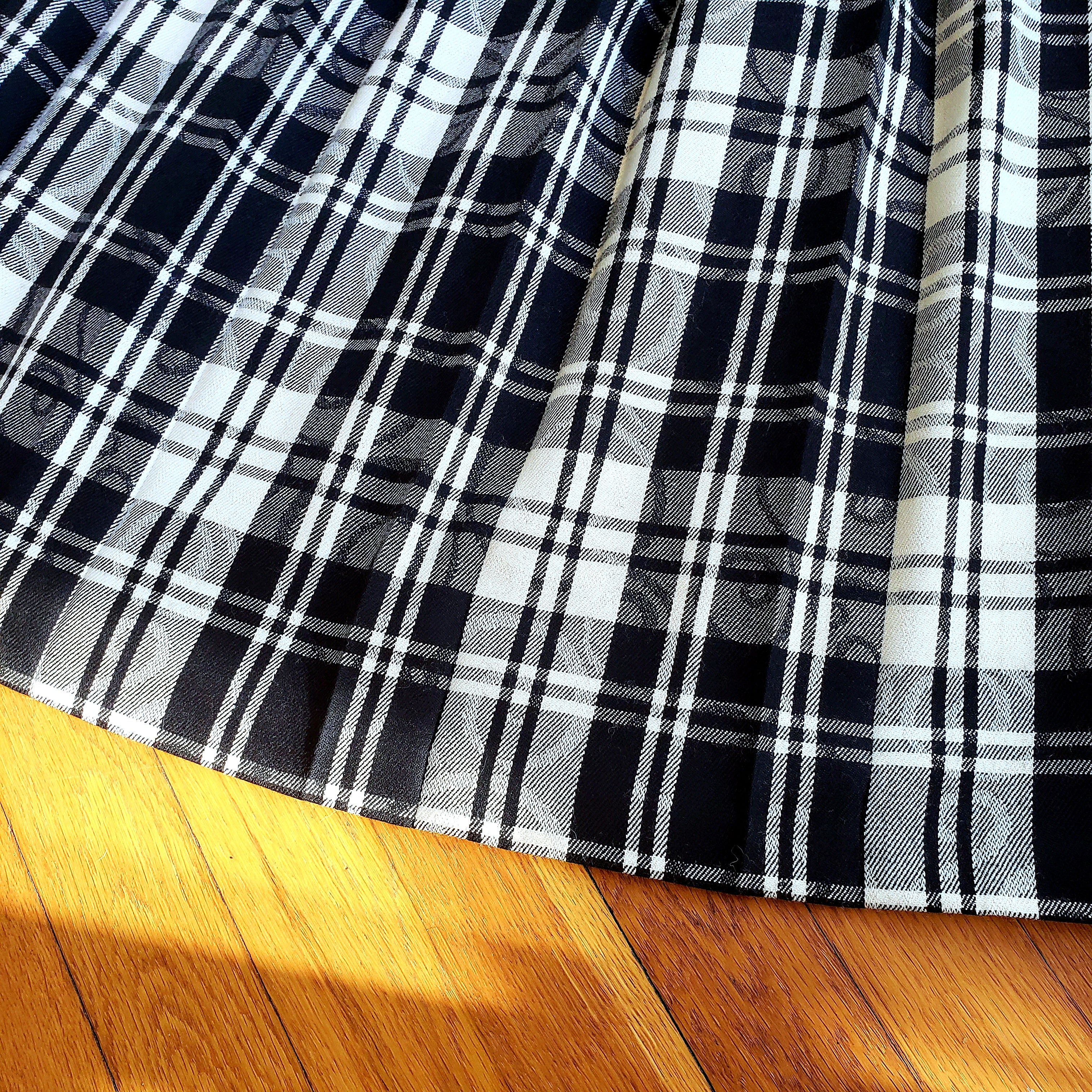 80s/90s Wool Plaid Pleated Skirt By Pendleton - Image 6