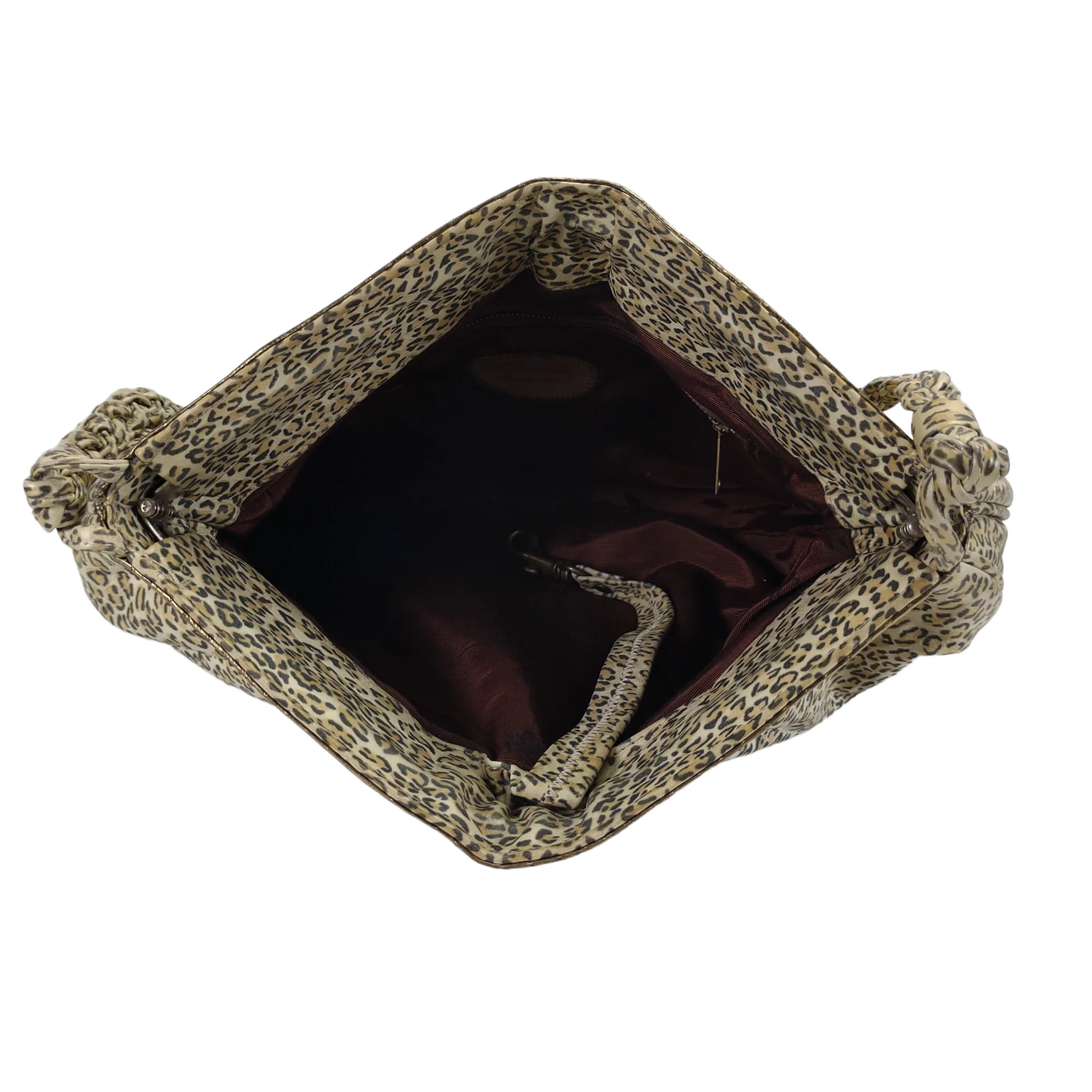 80s Animal Print Leather Snakeskin Crossbody Purse By Kcee - Image 11