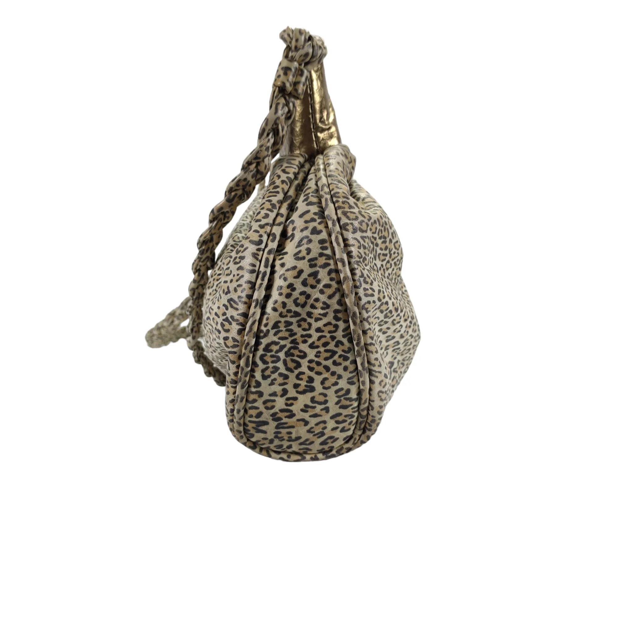 80s Animal Print Leather Snakeskin Crossbody Purse By Kcee - Image 9