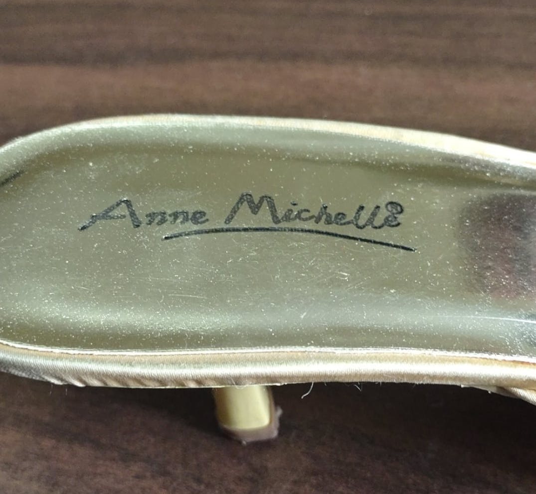 80's Golden Embellishment Shoes by Anne Michelle - Image 3